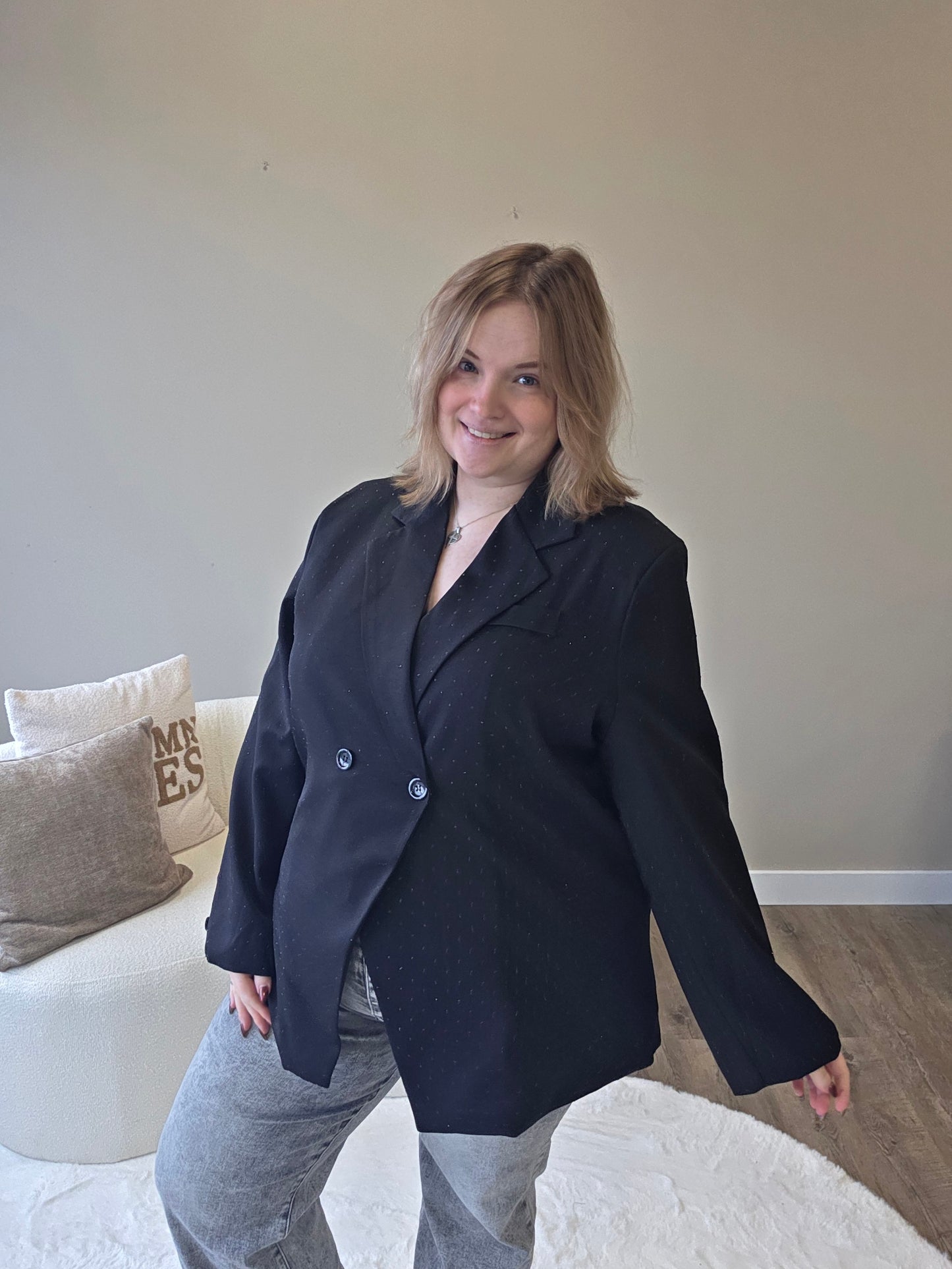 Basic Stras Blazer in (In 3 kleuren)