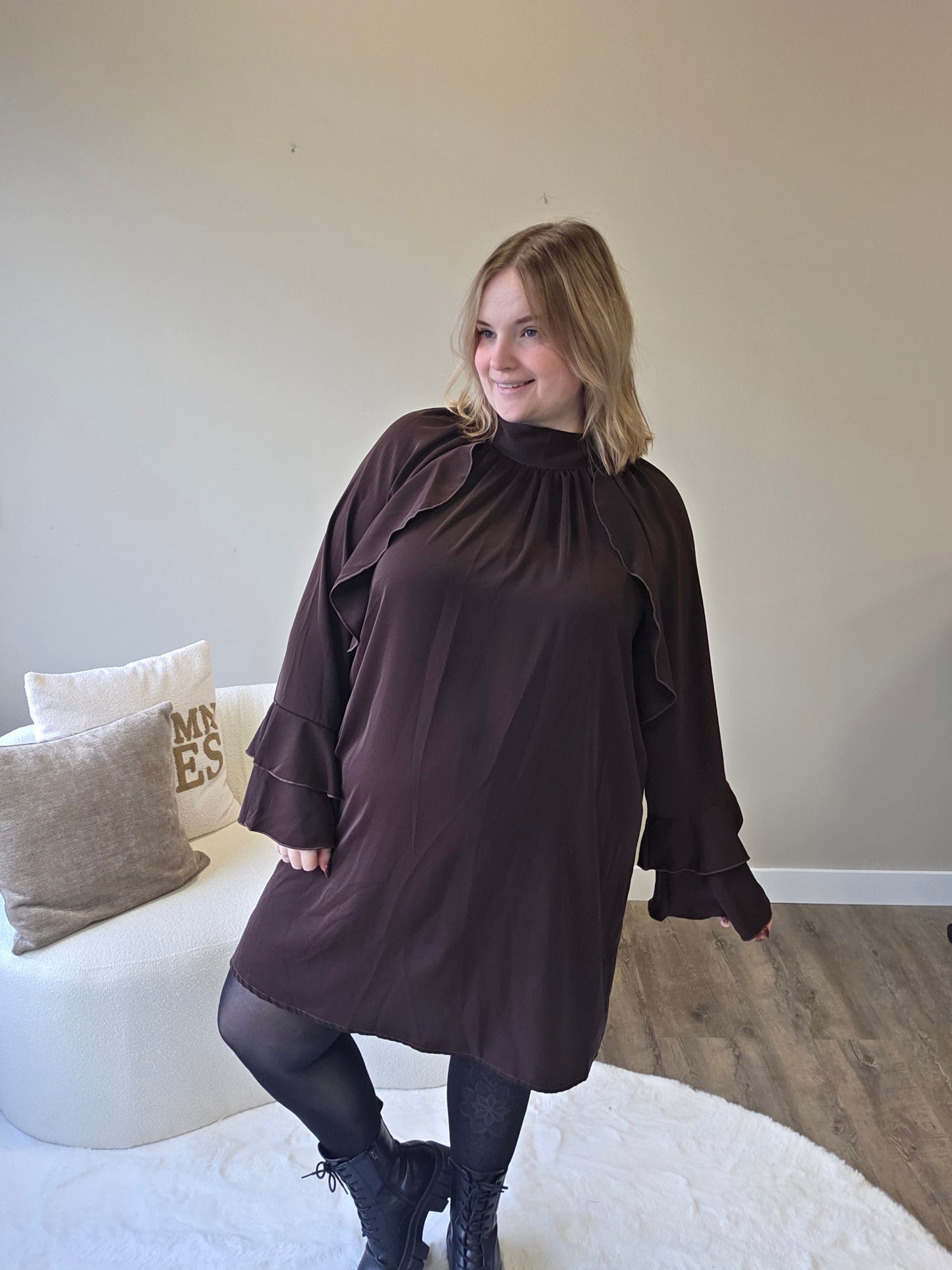 Ruffel Jurk (In 2 kleuren)