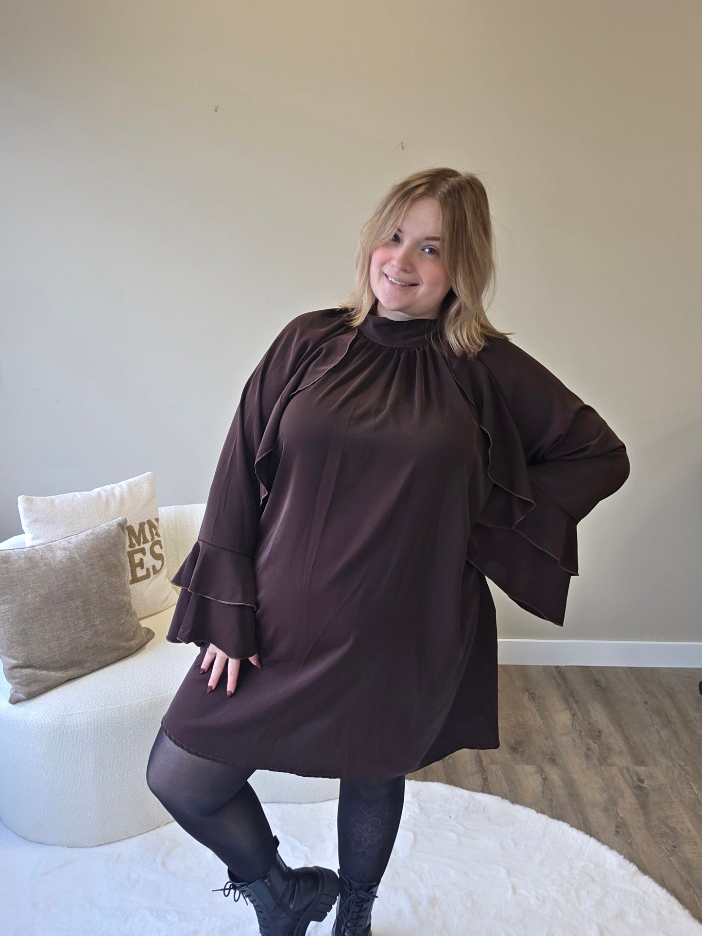 Ruffel Jurk (In 2 kleuren)