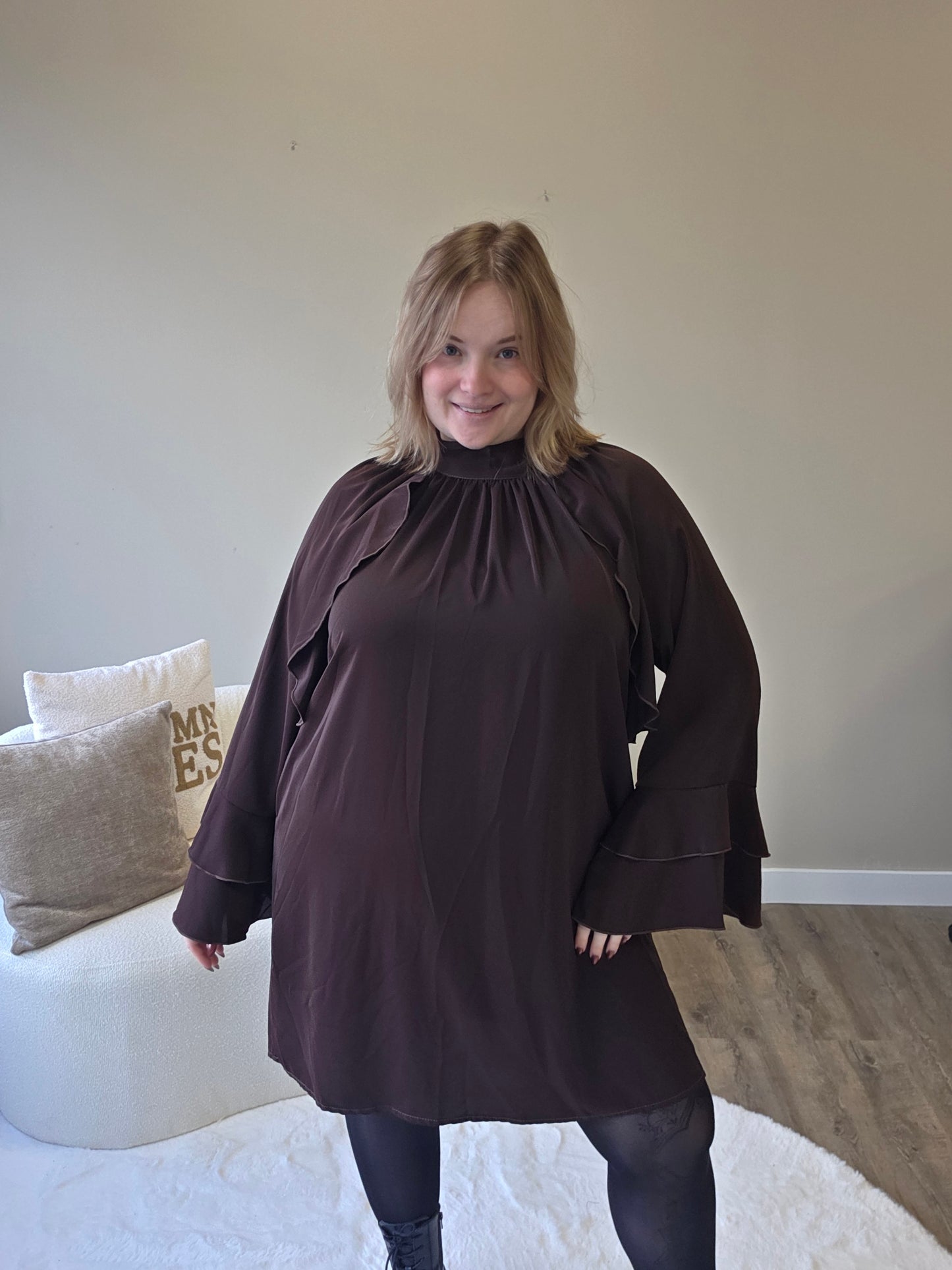 Ruffel Jurk (In 2 kleuren)