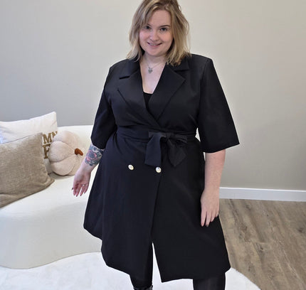 Nikki Curvelly Exclusive Blazer Dress Black