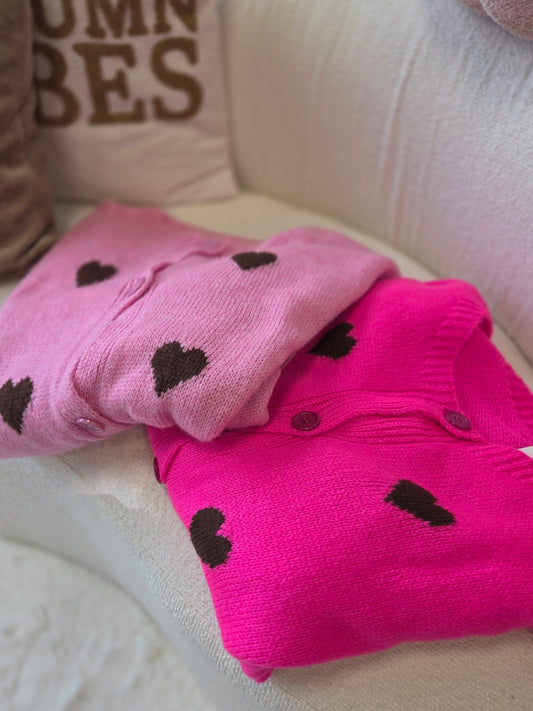 Hartjes Cardigan (In 2 kleuren)