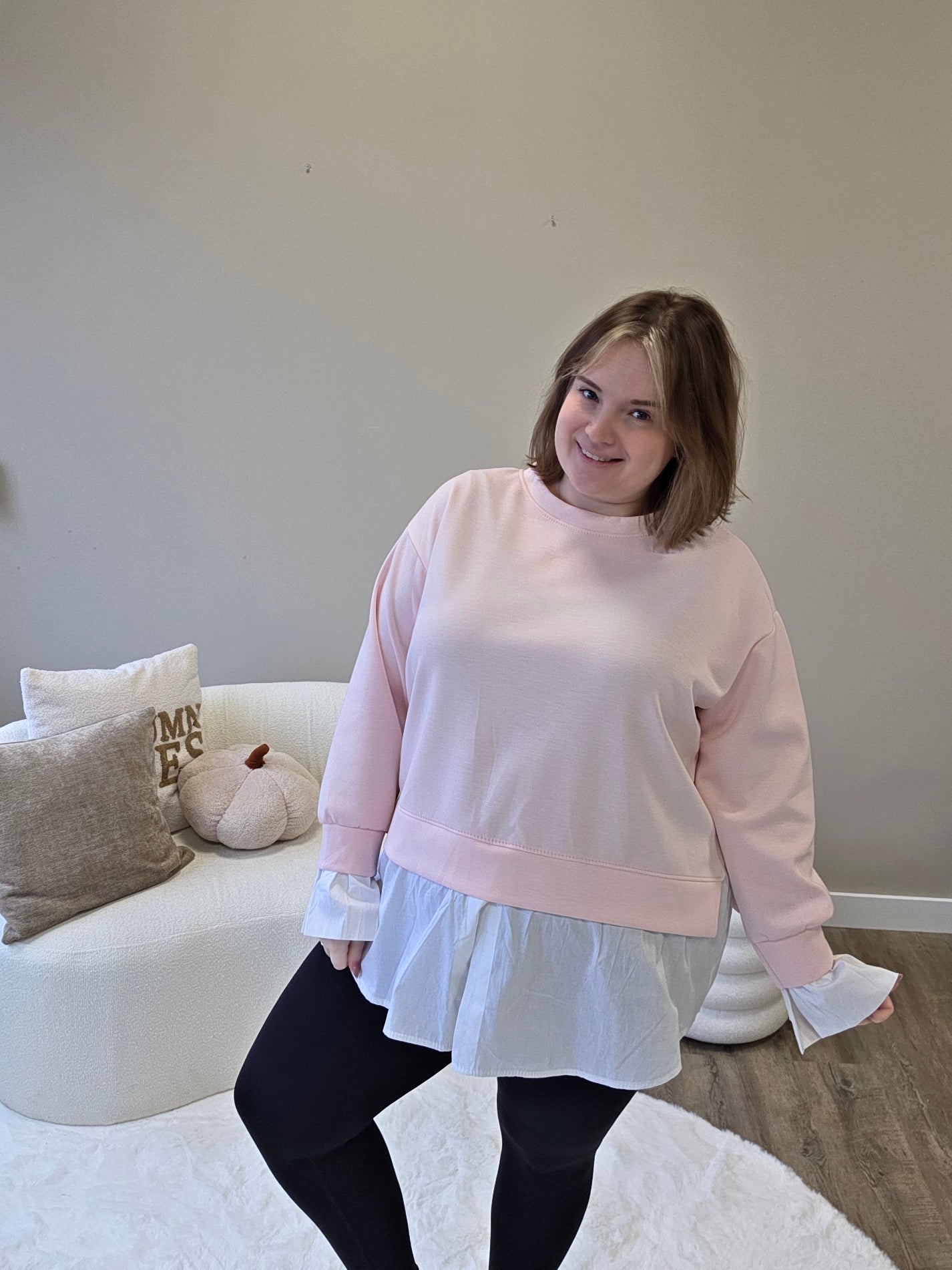 Lilly Trui Met Blouse Effect (In 3 kleuren)