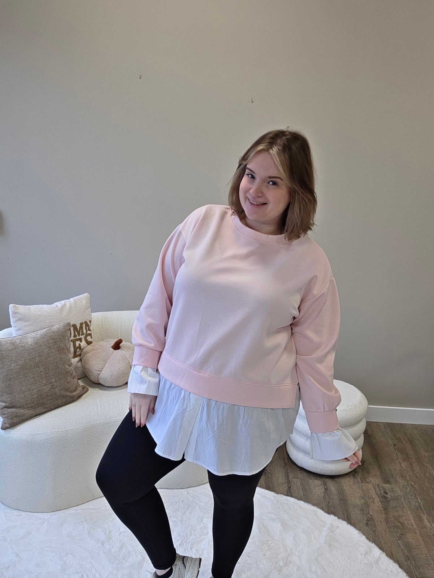 Lilly Trui Met Blouse Effect (In 3 kleuren)