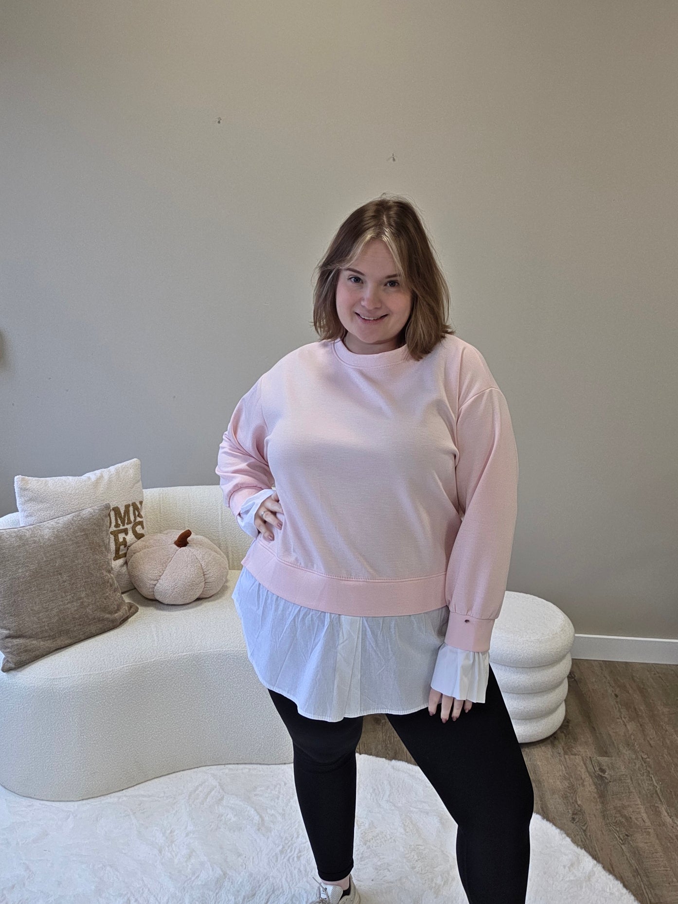 Lilly Trui Met Blouse Effect (In 3 kleuren)