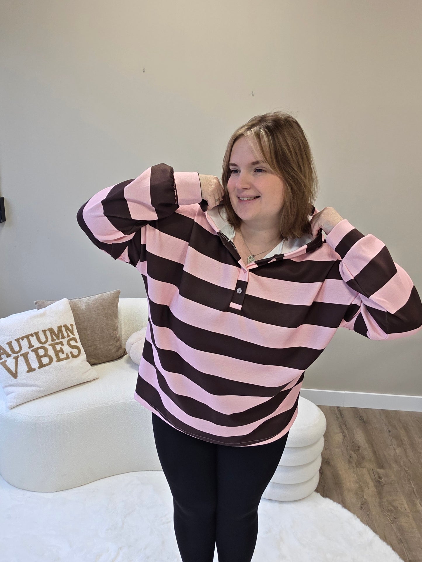 Stripe Sweaters Met Capuchon (In 4 kleuren)
