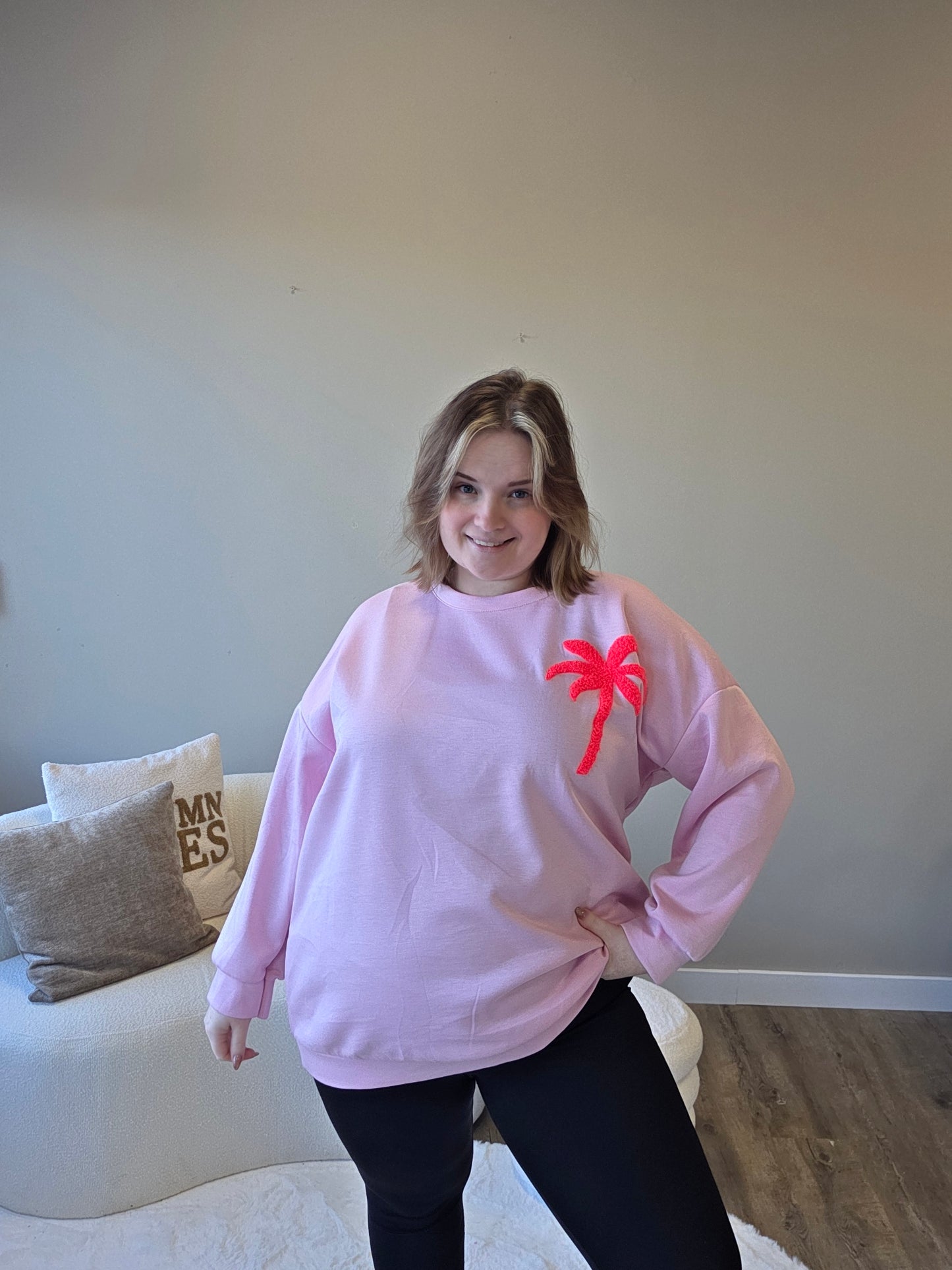 Sweater Palmtree (In 2 kleuren)