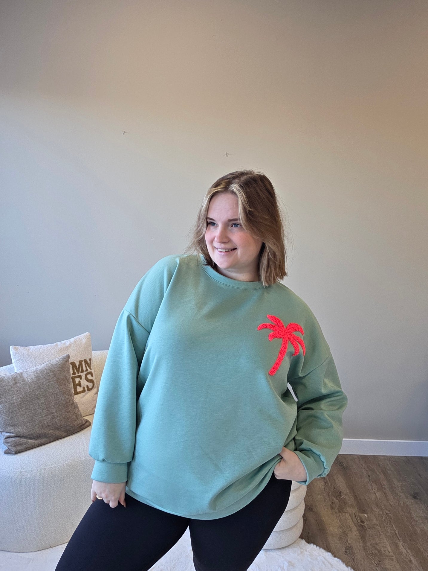 Sweater Palmtree (In 2 kleuren)