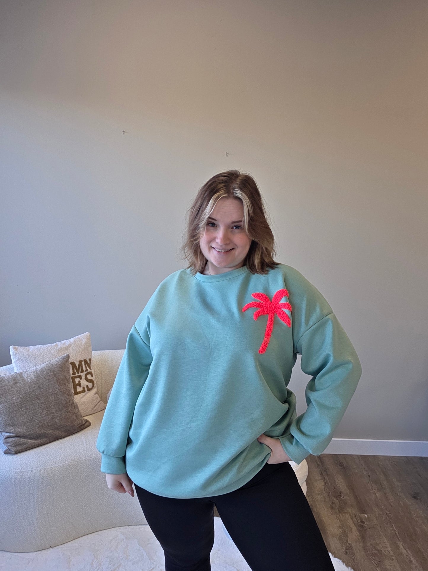 Sweater Palmtree (In 2 kleuren)