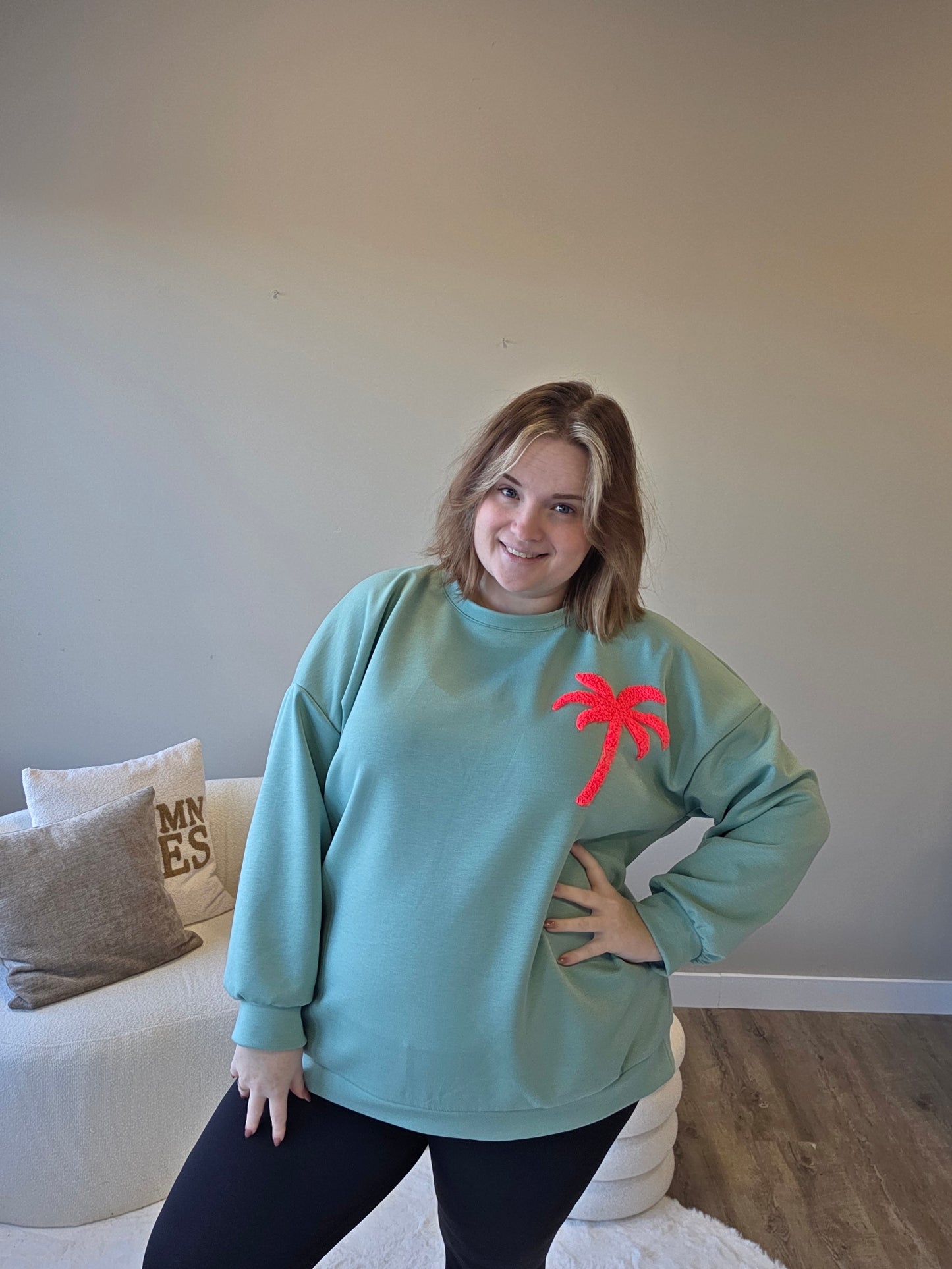 Sweater Palmtree (In 2 kleuren)