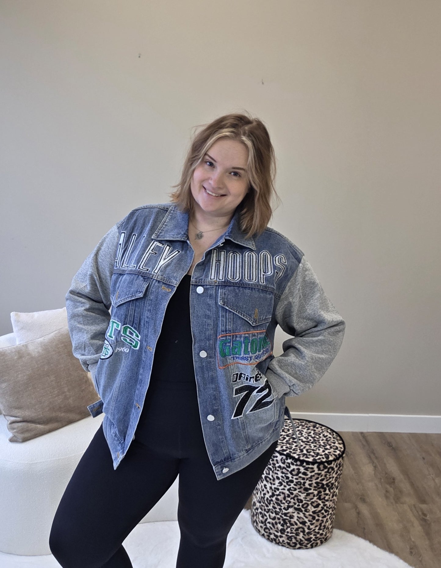 Spijker Jasje Met Jog Mouw