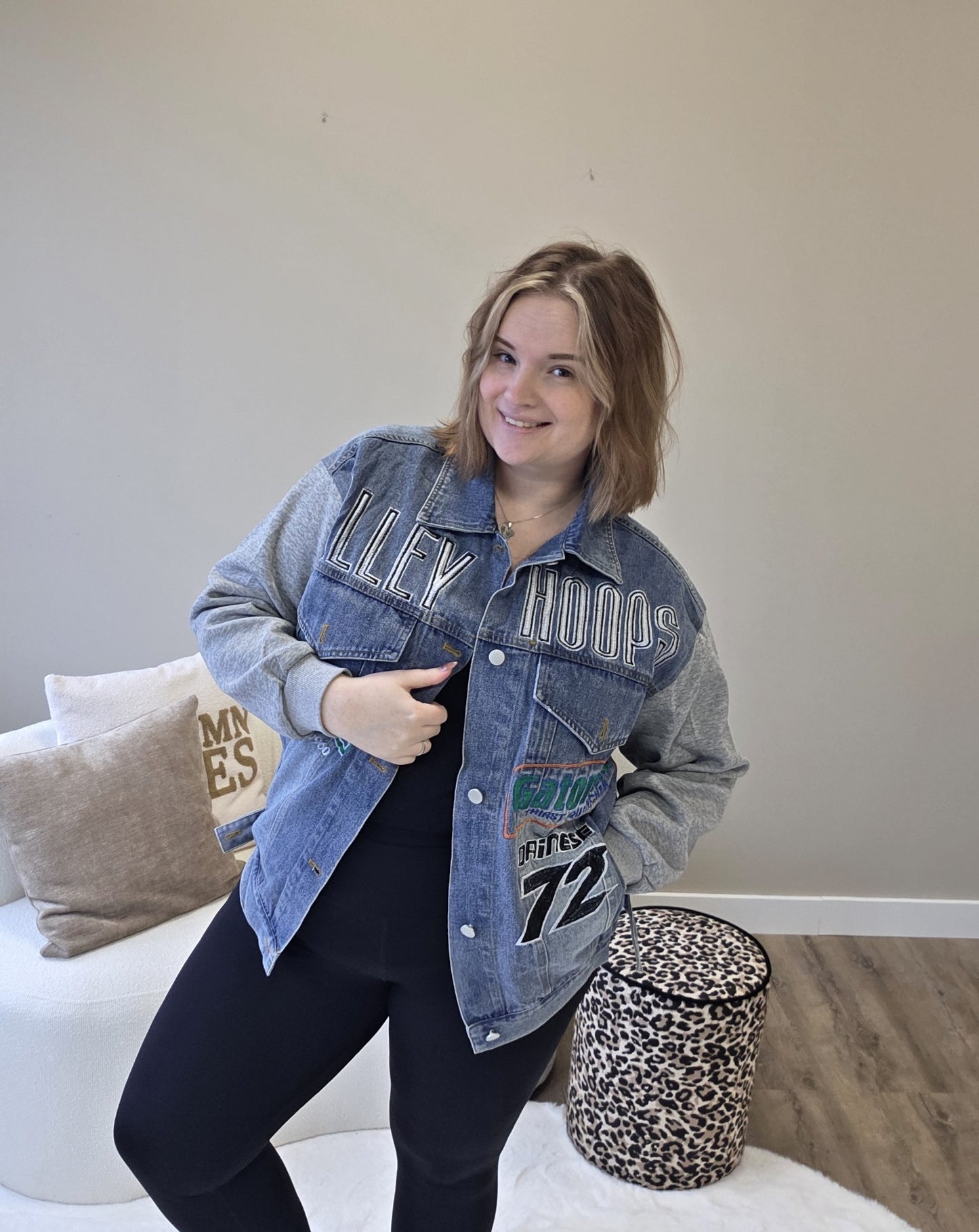 Spijker Jasje Met Jog Mouw