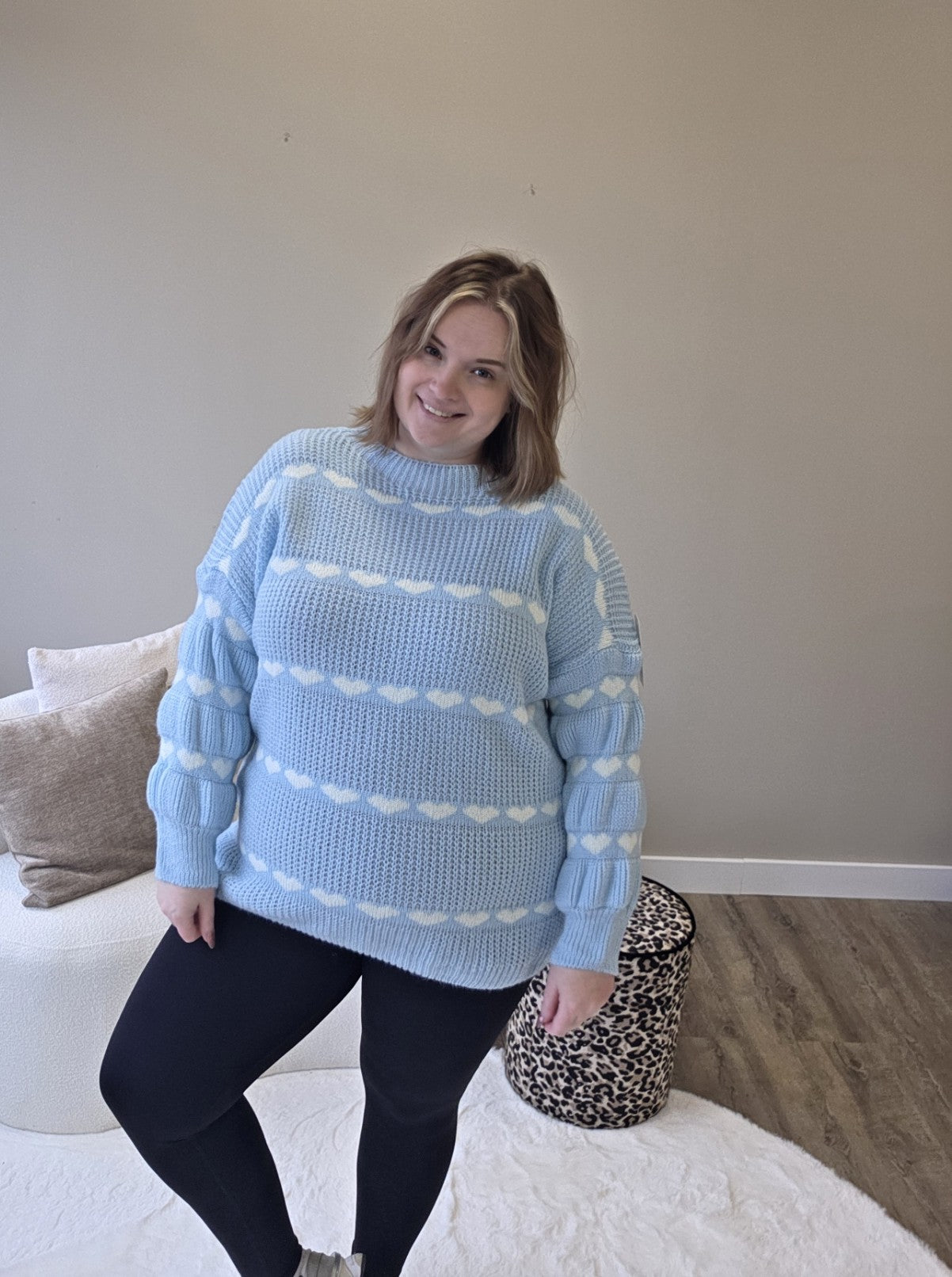Hartjes Bubble Knit (In 2 kleuren)