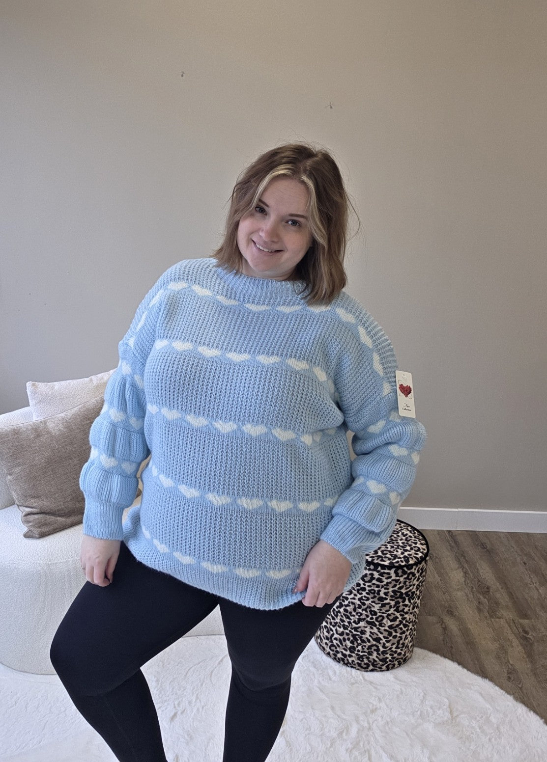 Hartjes Bubble Knit (In 2 kleuren)