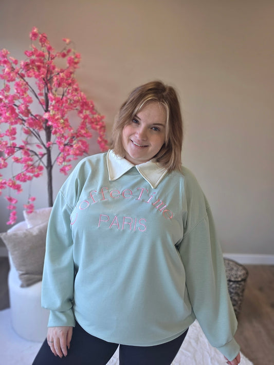 Coffee Time Paris Sweaters (In 4 kleuren)