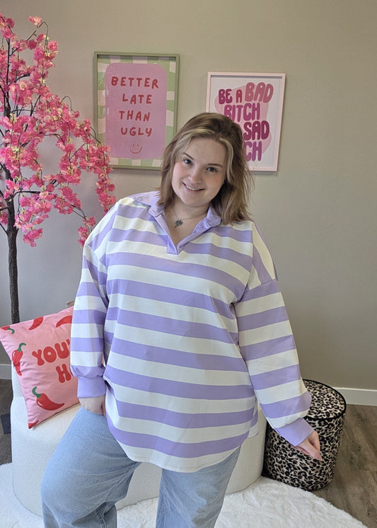 Sweater met v-hals (In 4 kleuren)