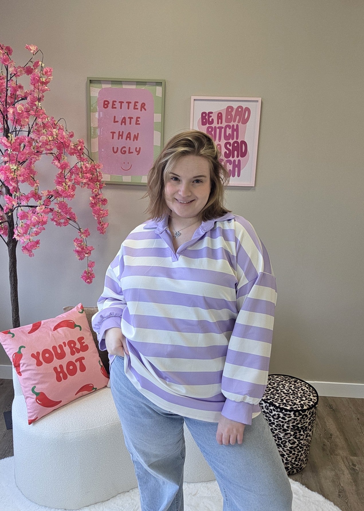 Sweater met v-hals (In 4 kleuren)