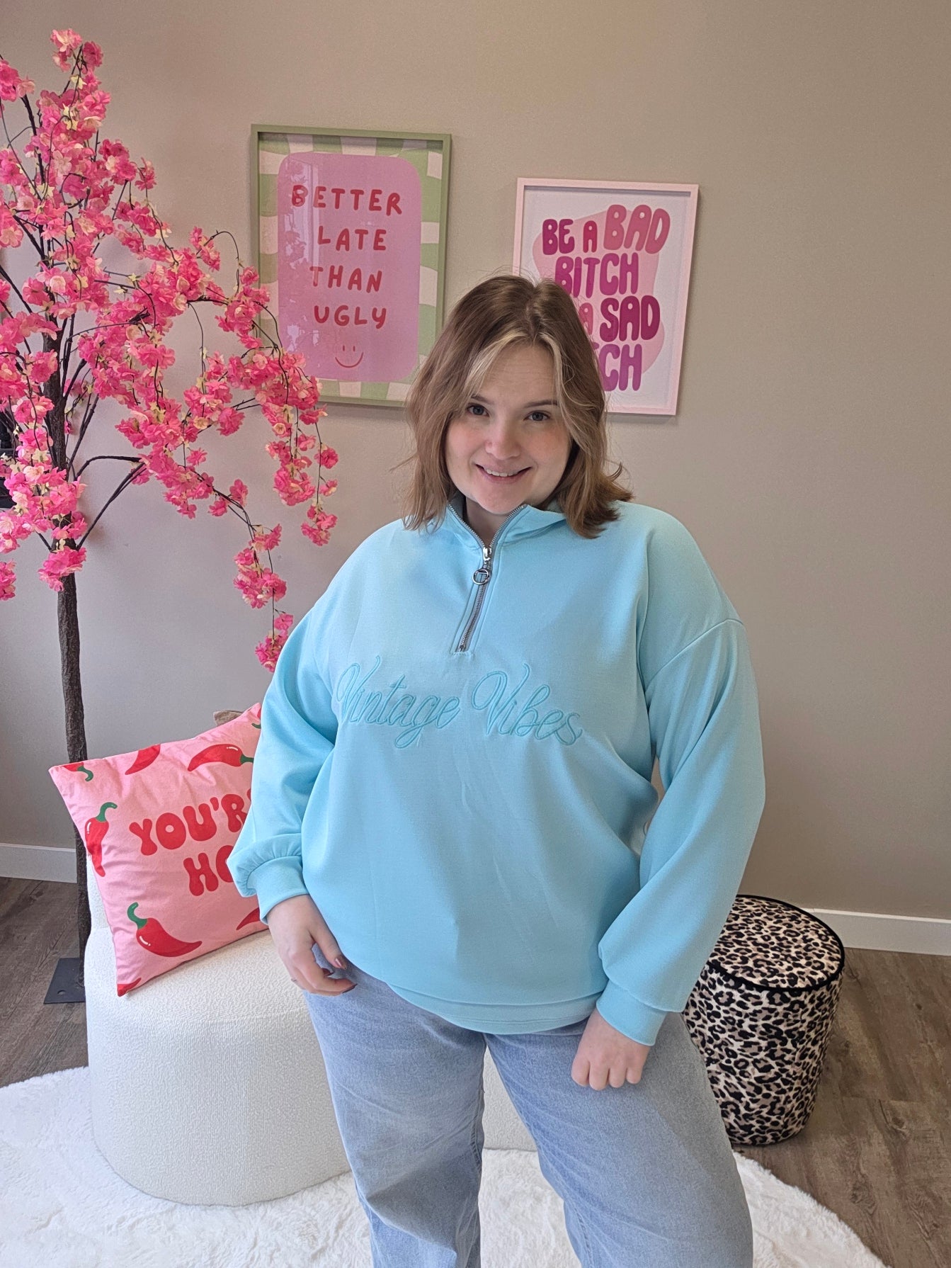 Vintage Vibes Zipper (In 4 kleuren)