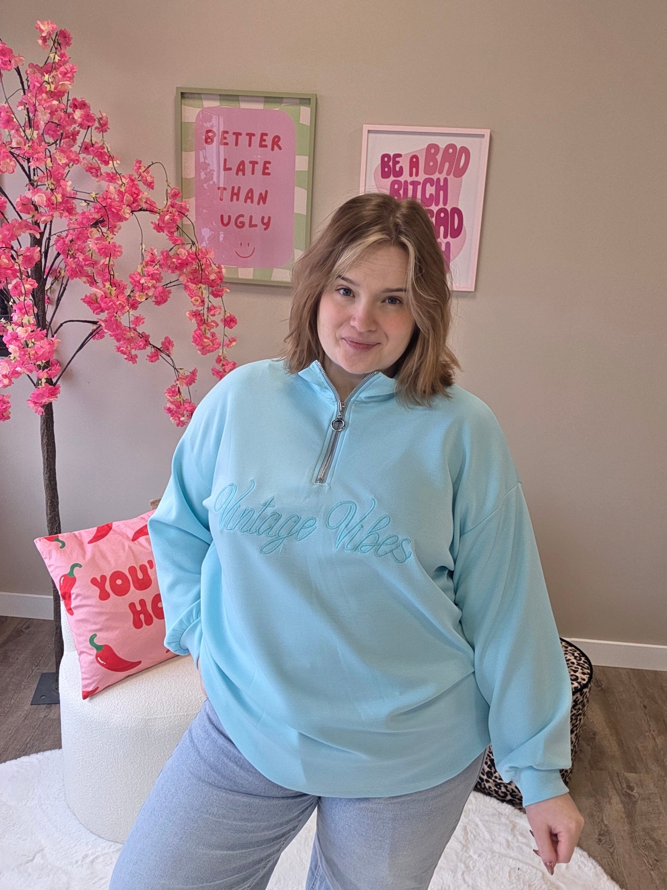 Vintage Vibes Zipper (In 4 kleuren)