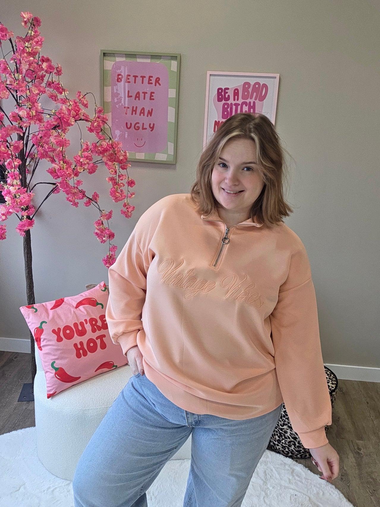 Vintage Vibes Zipper (In 4 kleuren)