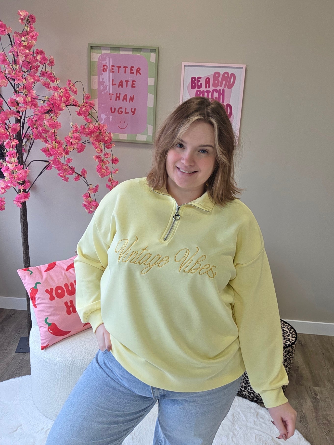 Vintage Vibes Zipper (In 4 kleuren)