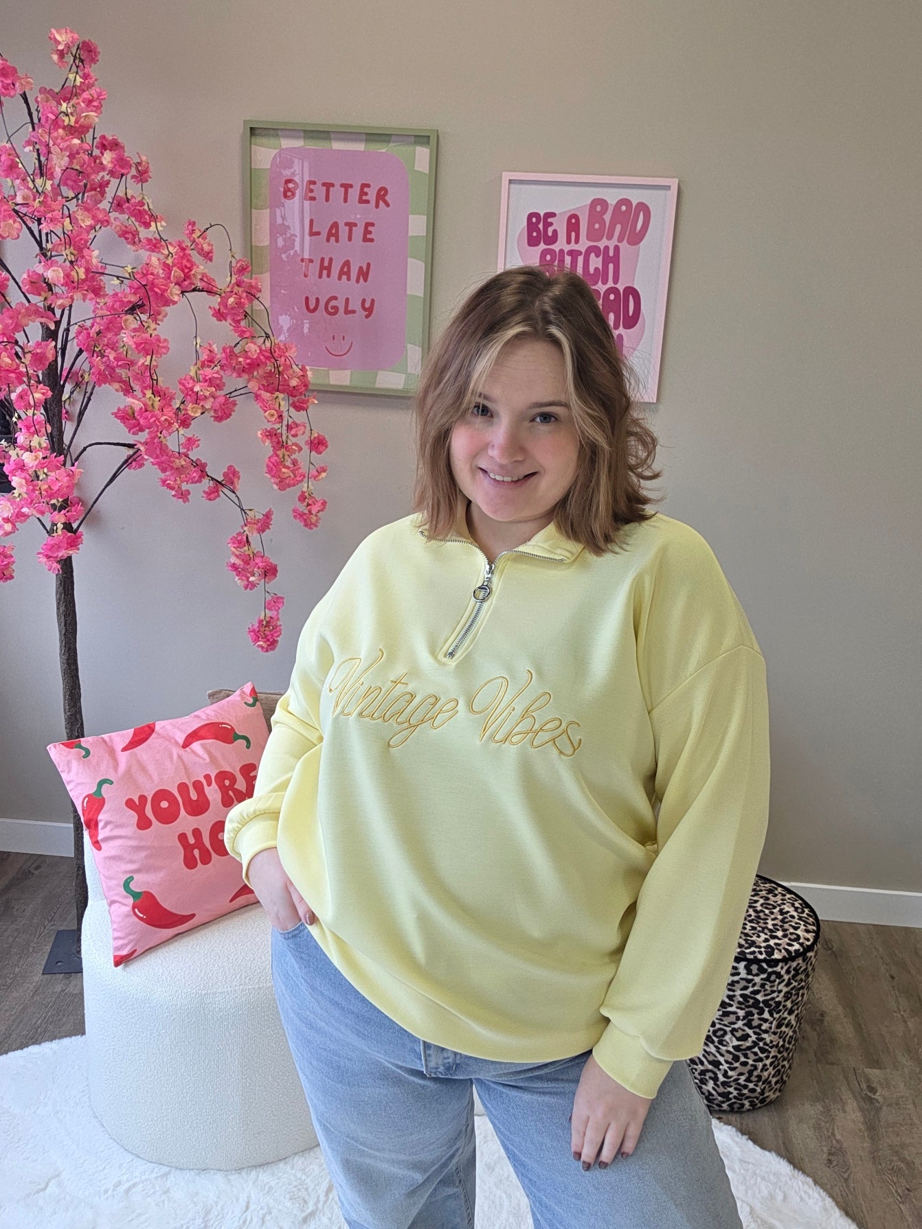 Vintage Vibes Zipper (In 4 kleuren)