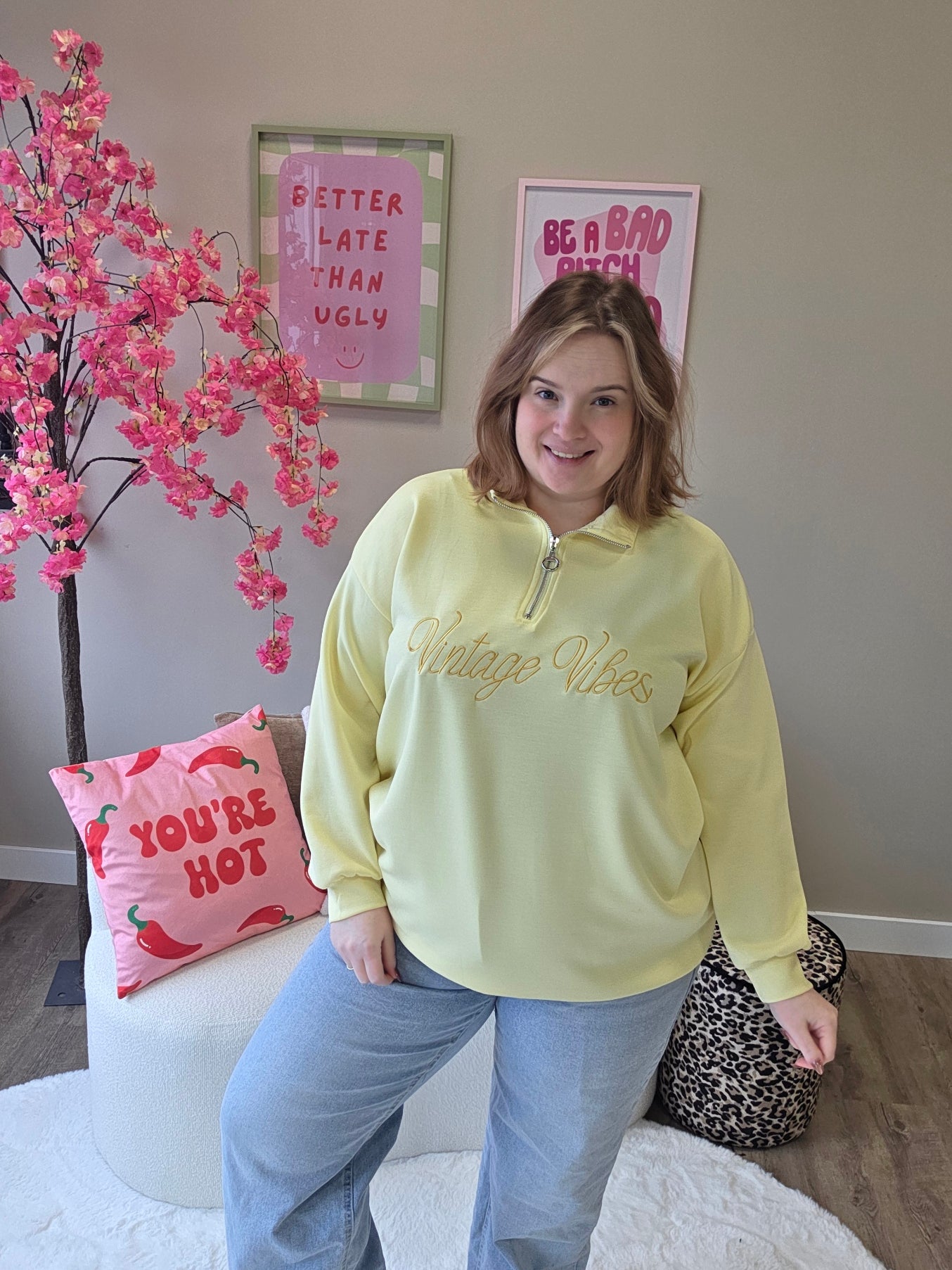 Vintage Vibes Zipper (In 4 kleuren)