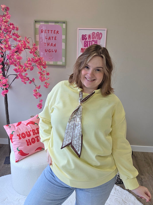 Sweater Met Sjaaltje (In 5 kleuren)