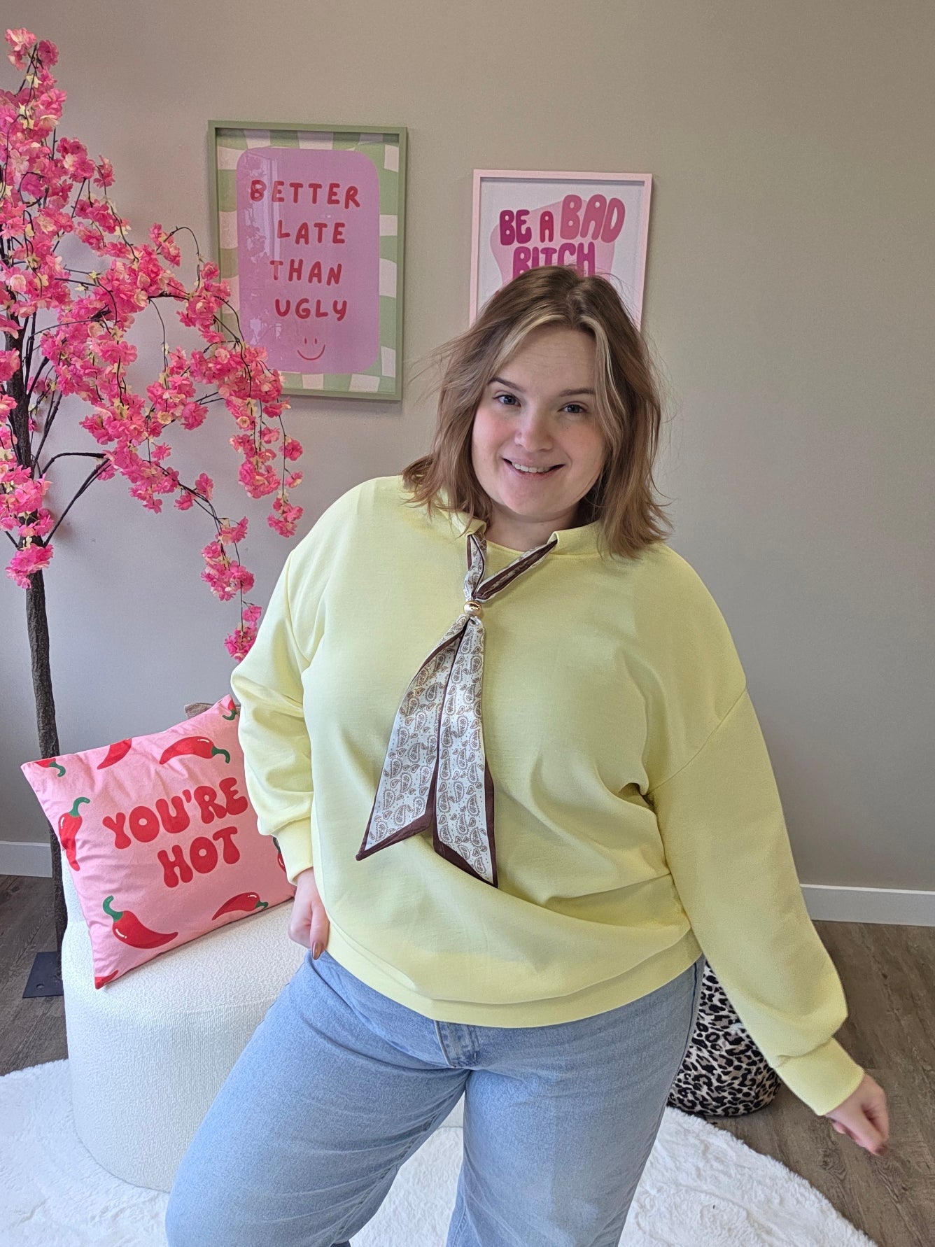 Sweater Met Sjaaltje (In 5 kleuren)