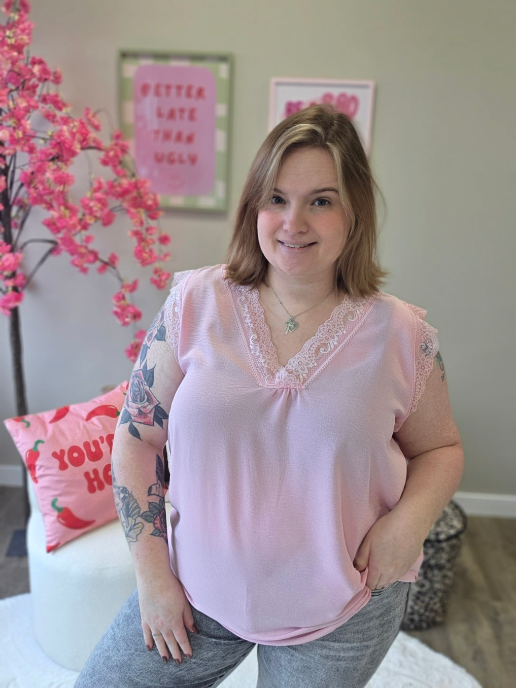 Hemdjes met Kant (in 8 kleuren)