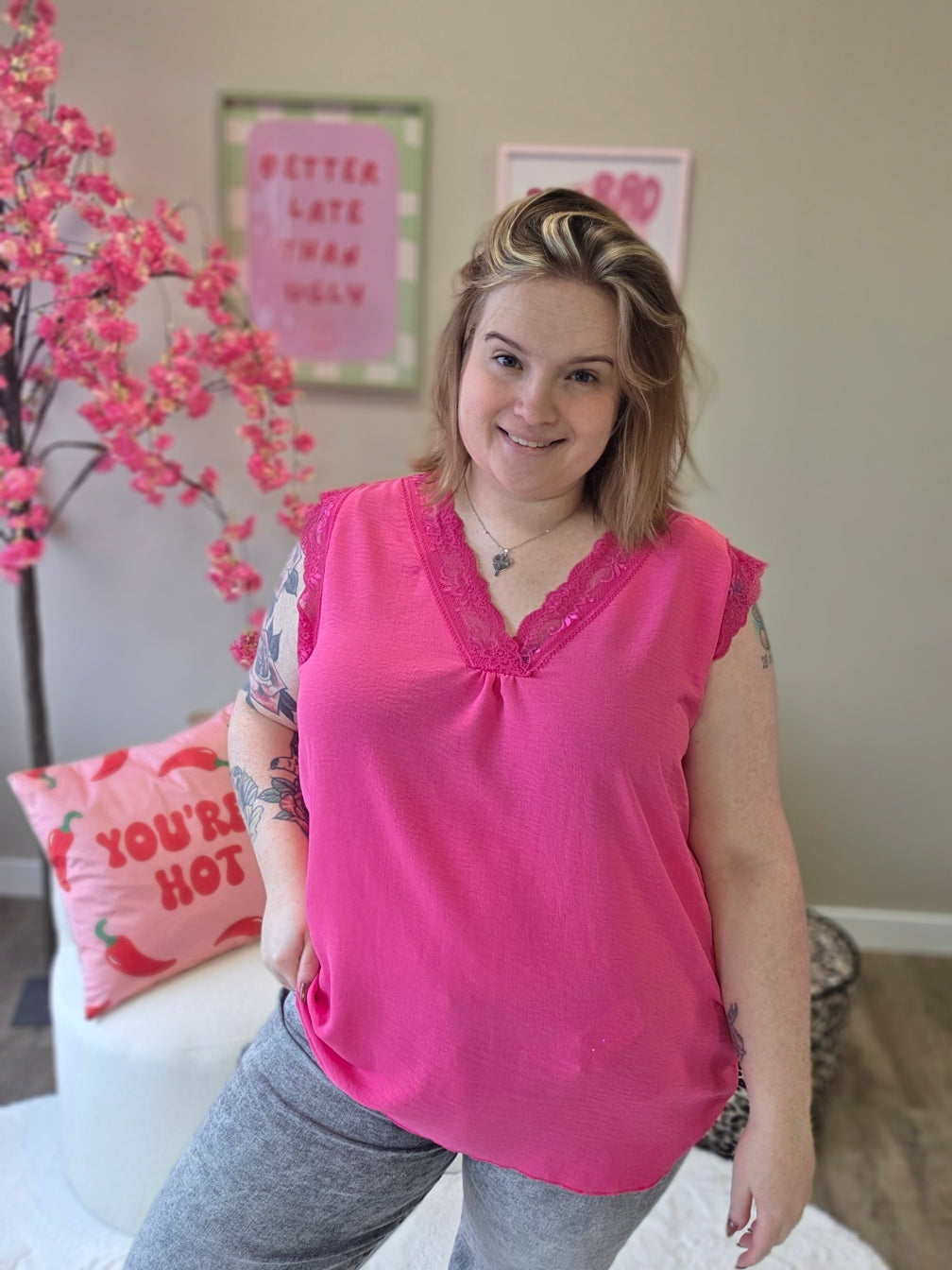 Hemdjes met Kant (in 8 kleuren)