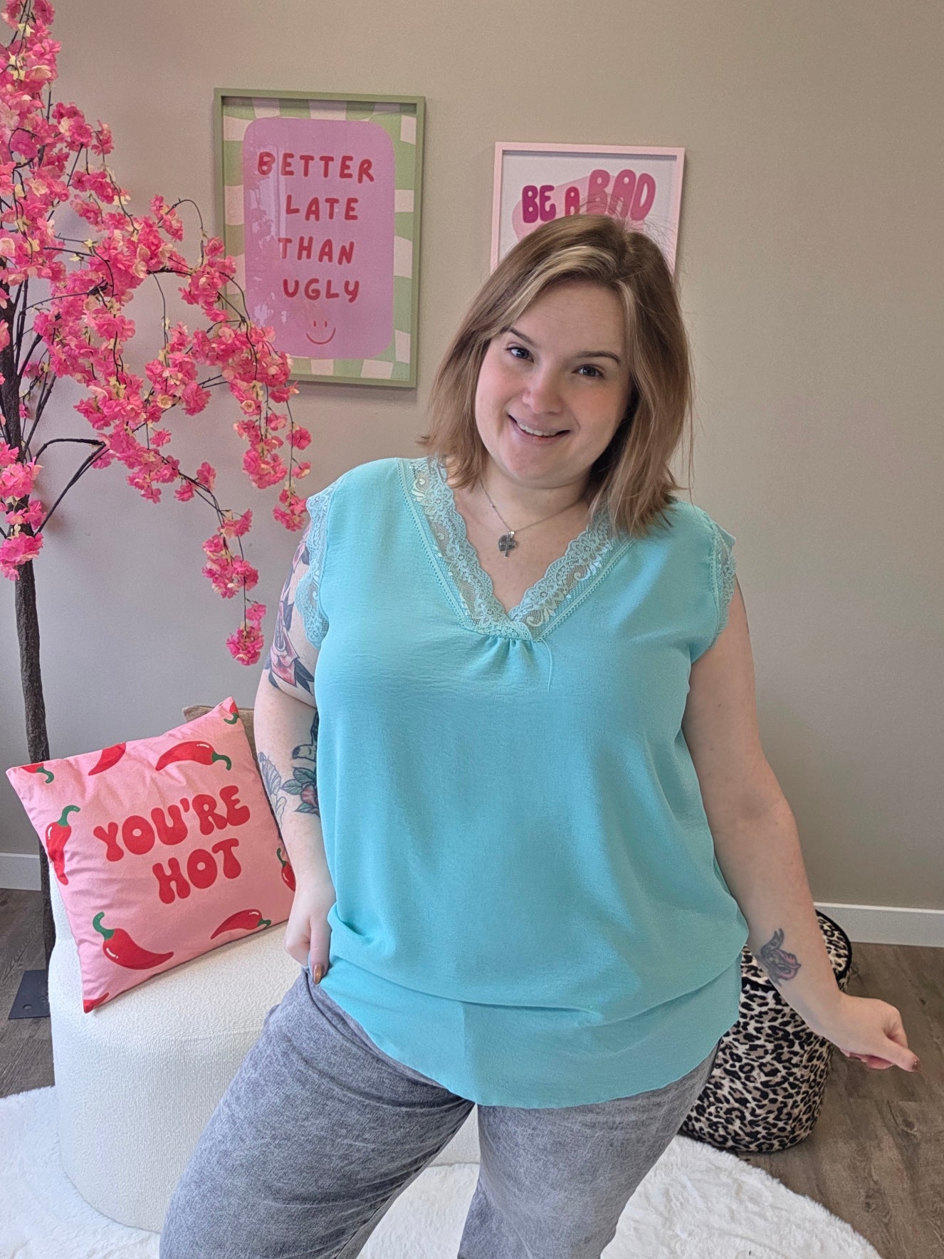 Hemdjes met Kant (in 8 kleuren)