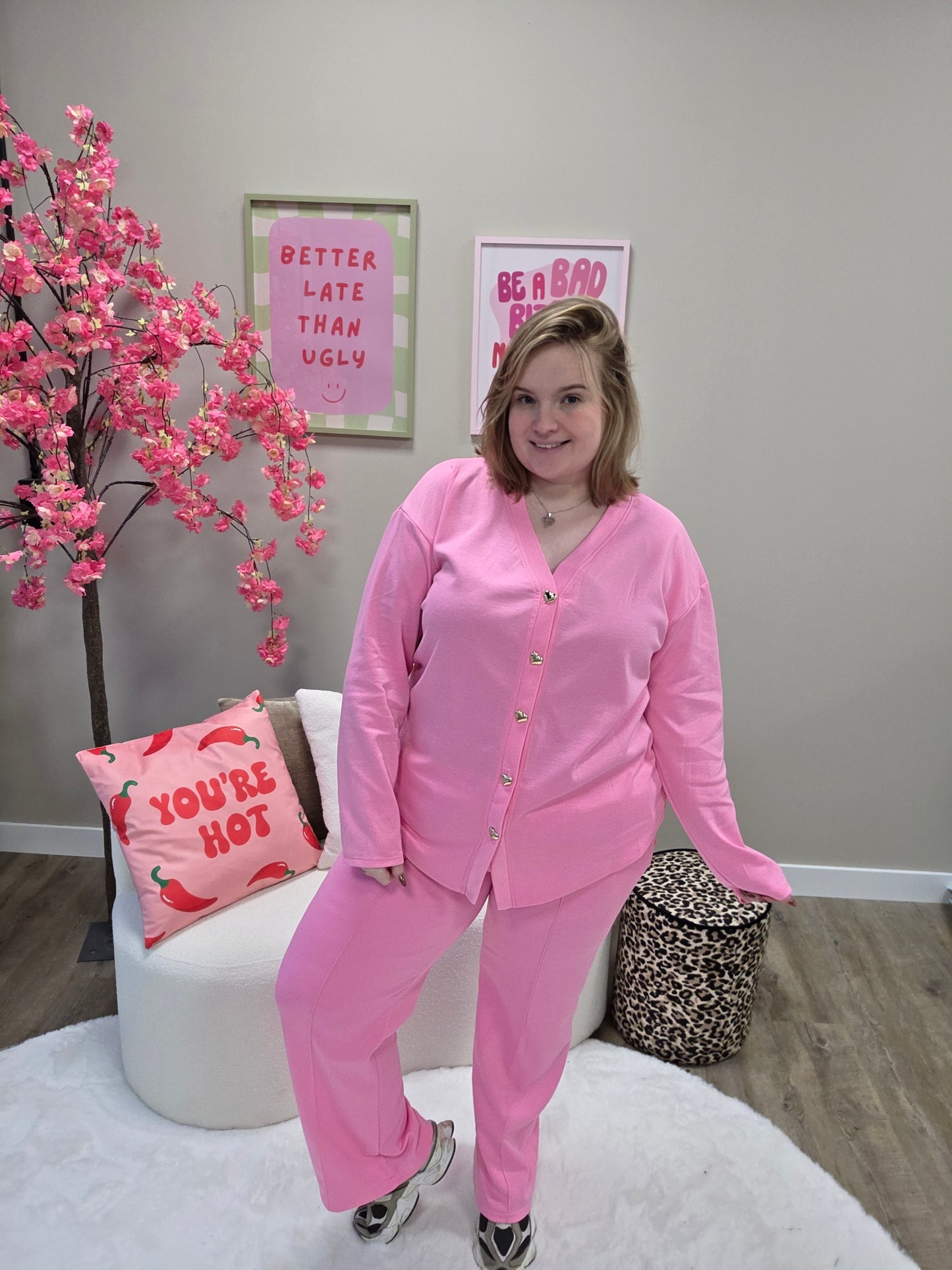 Hartjes Cardigan Set (in 3 kleuren)