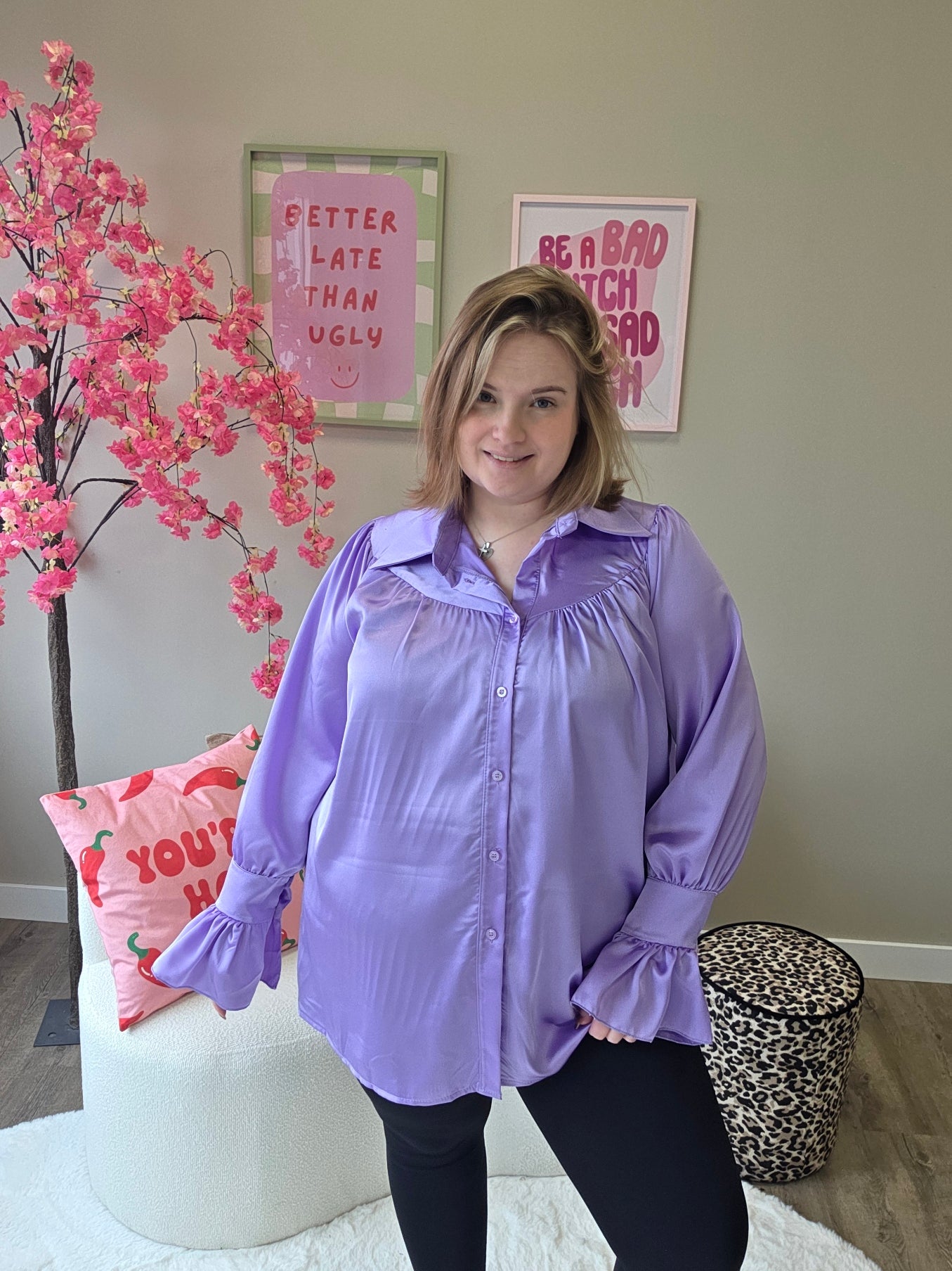 Shiny Blouses (In 4 kleuren)