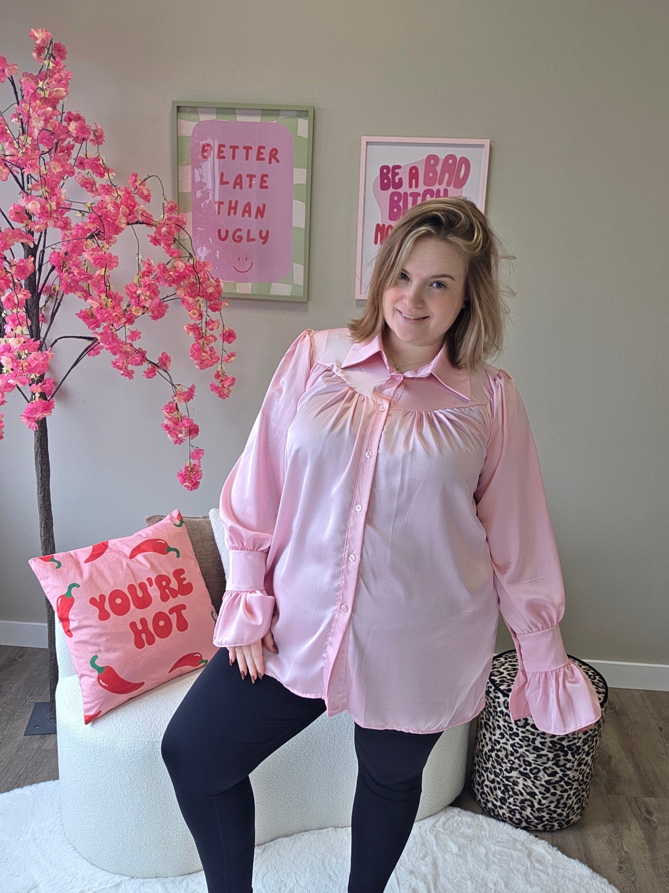 Shiny Blouses (In 4 kleuren)