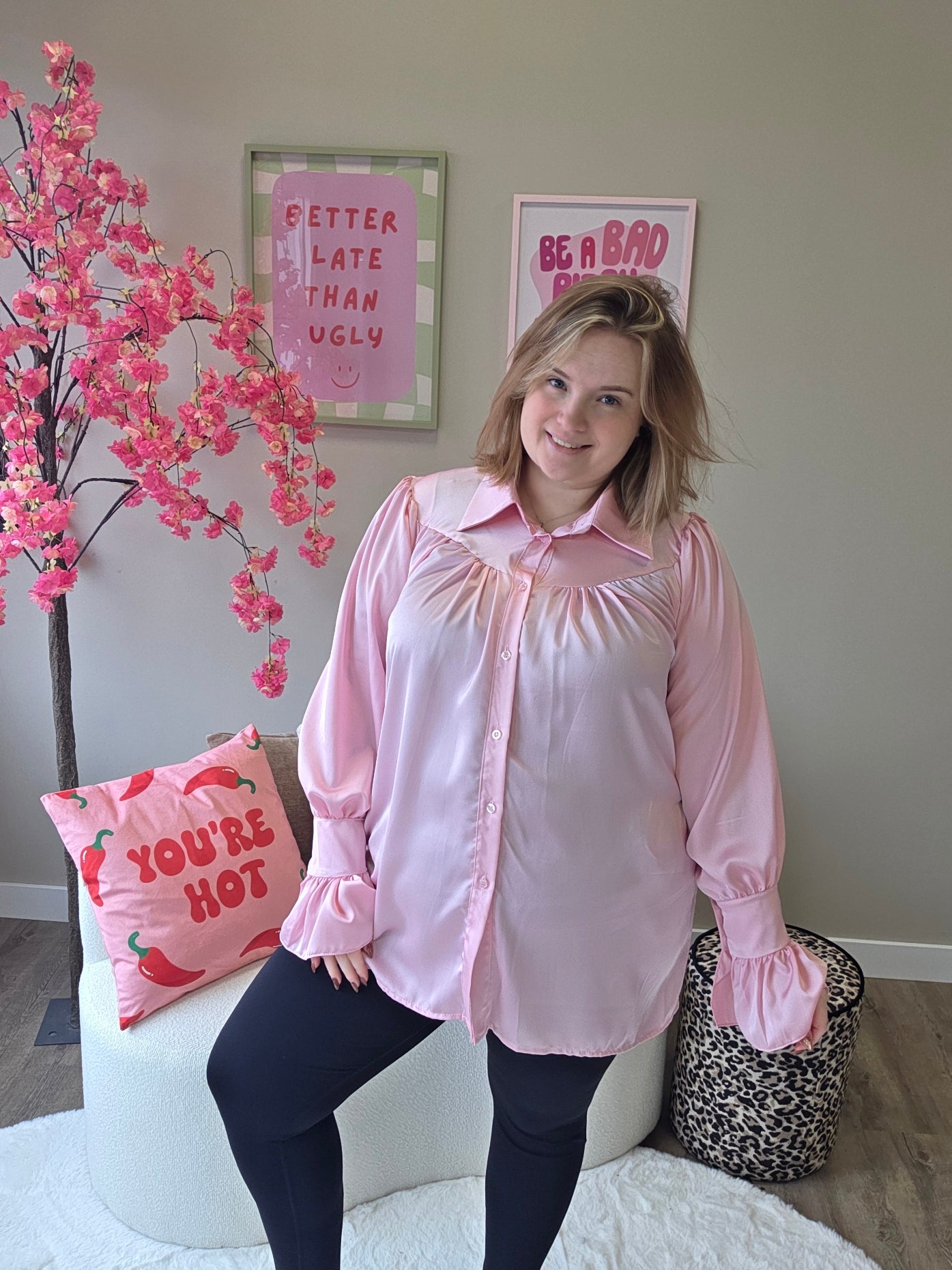 Shiny Blouses (In 4 kleuren)