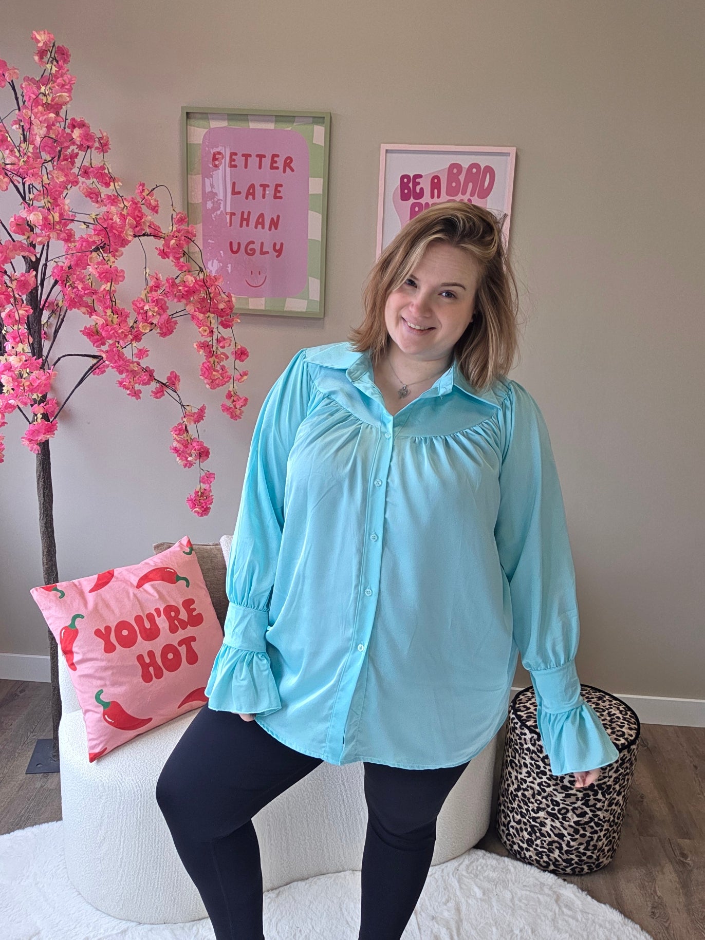 Shiny Blouses (In 4 kleuren)