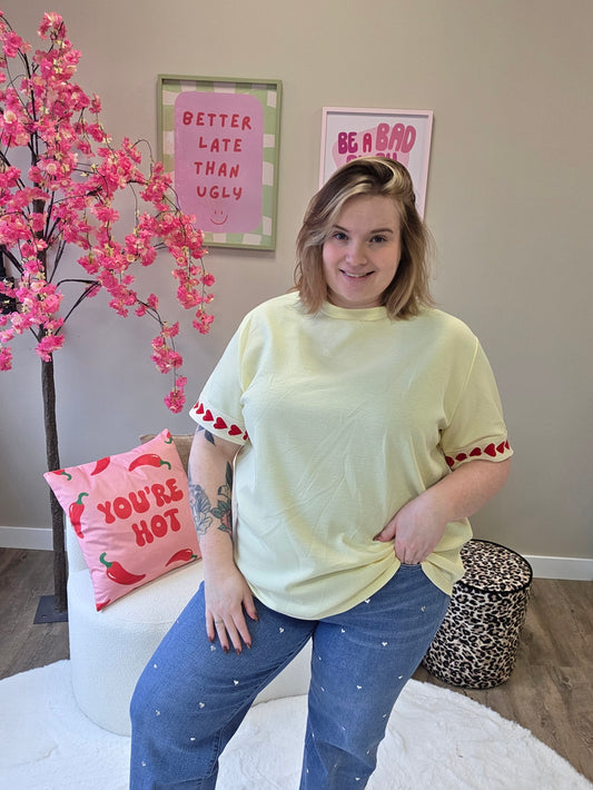 Hartjes T-Shirts (In 5 kleuren)