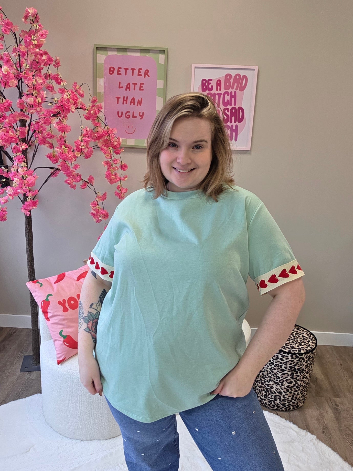 Hartjes T-Shirts (In 5 kleuren)