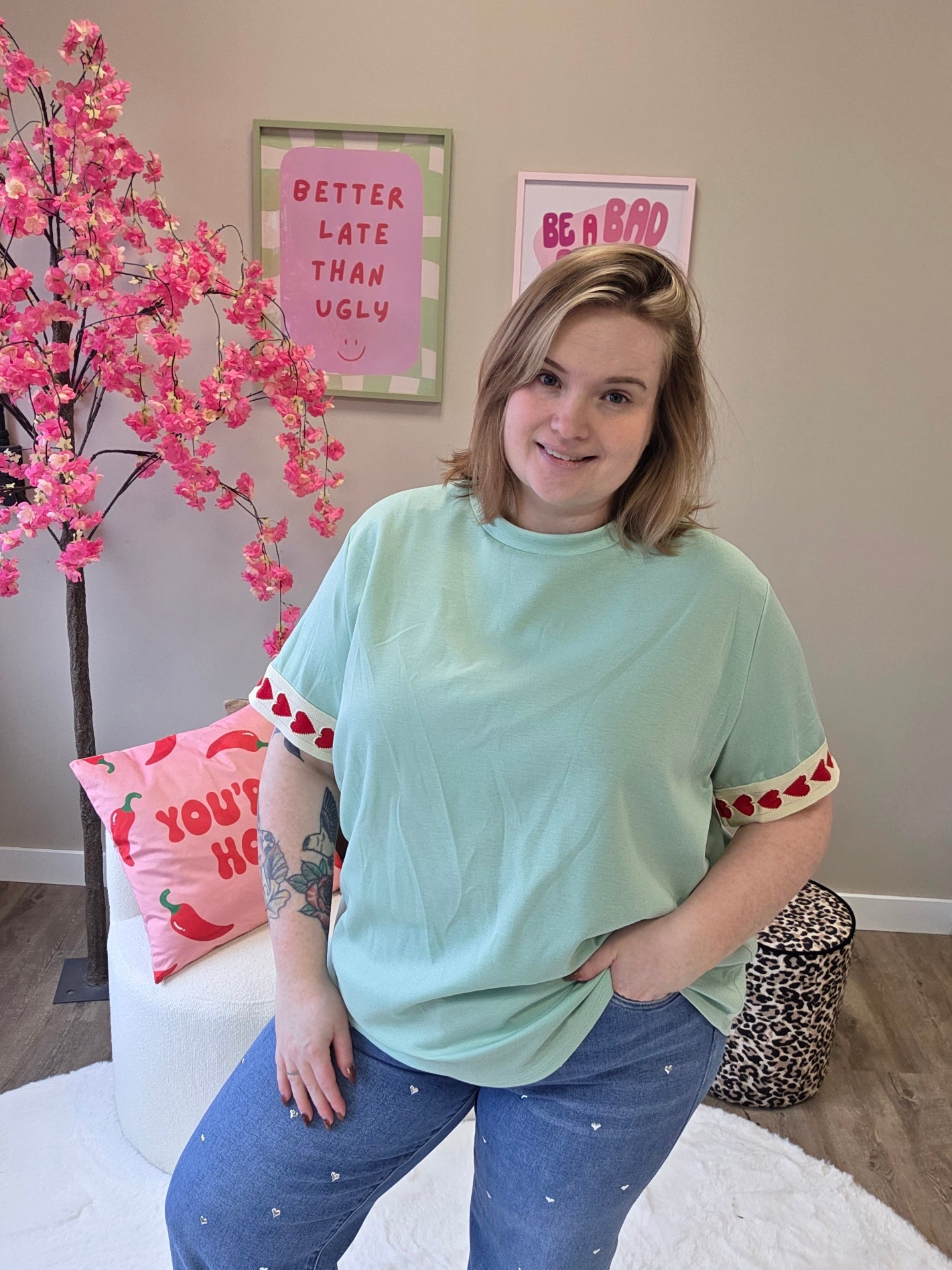 Hartjes T-Shirts (In 5 kleuren)