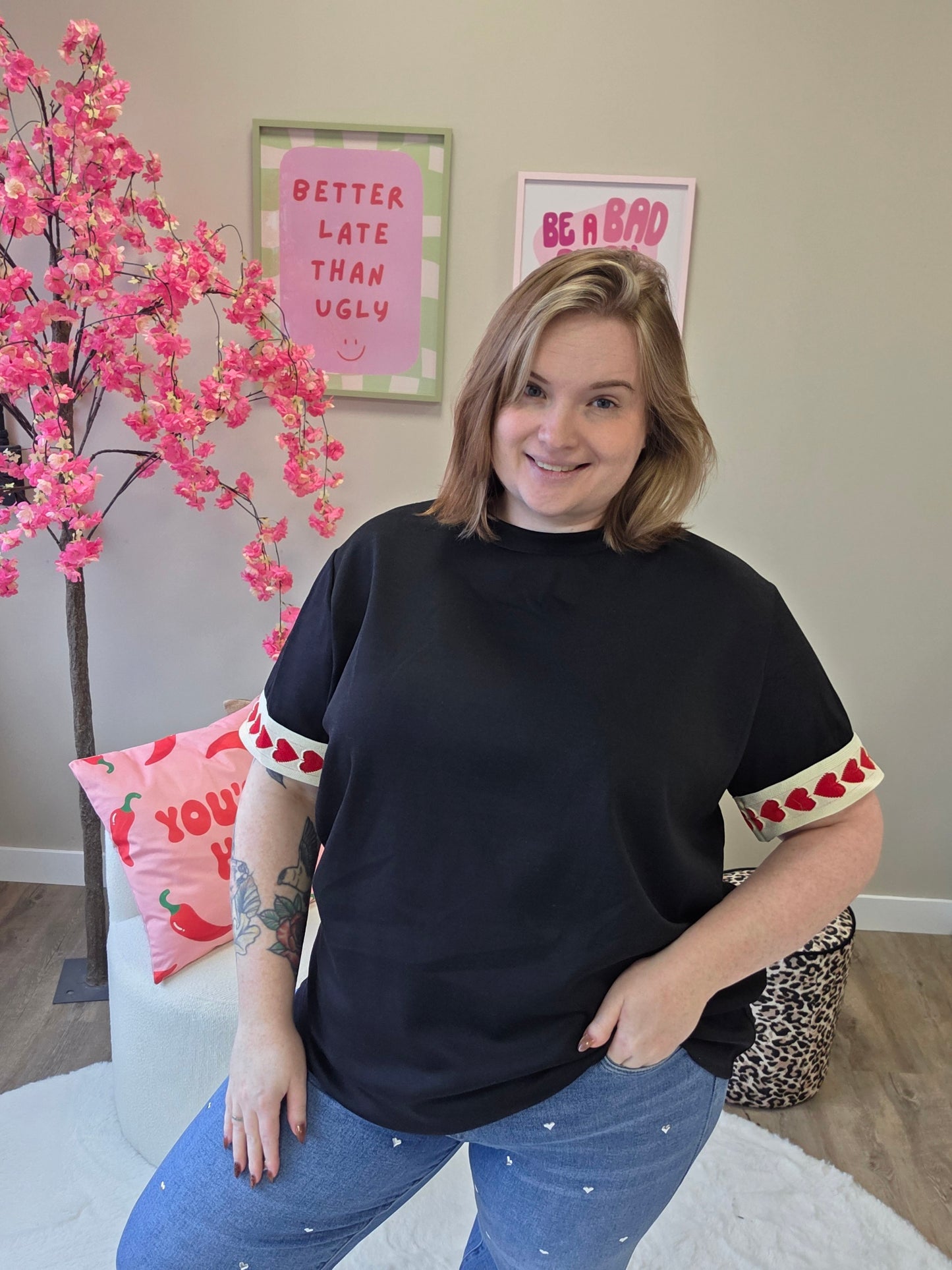 Hartjes T-Shirts (In 5 kleuren)