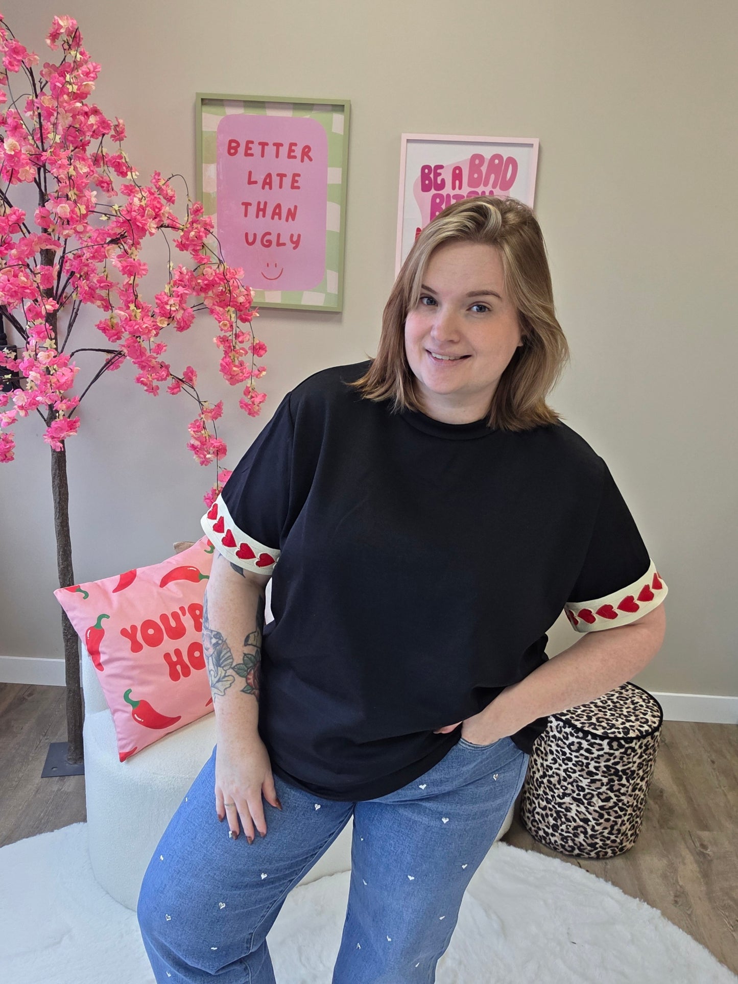 Hartjes T-Shirts (In 5 kleuren)