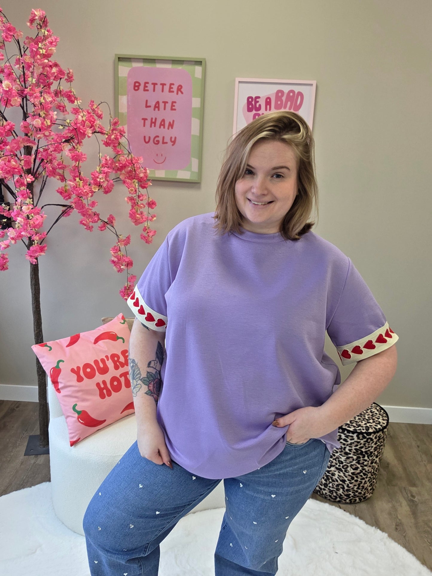 Hartjes T-Shirts (In 5 kleuren)