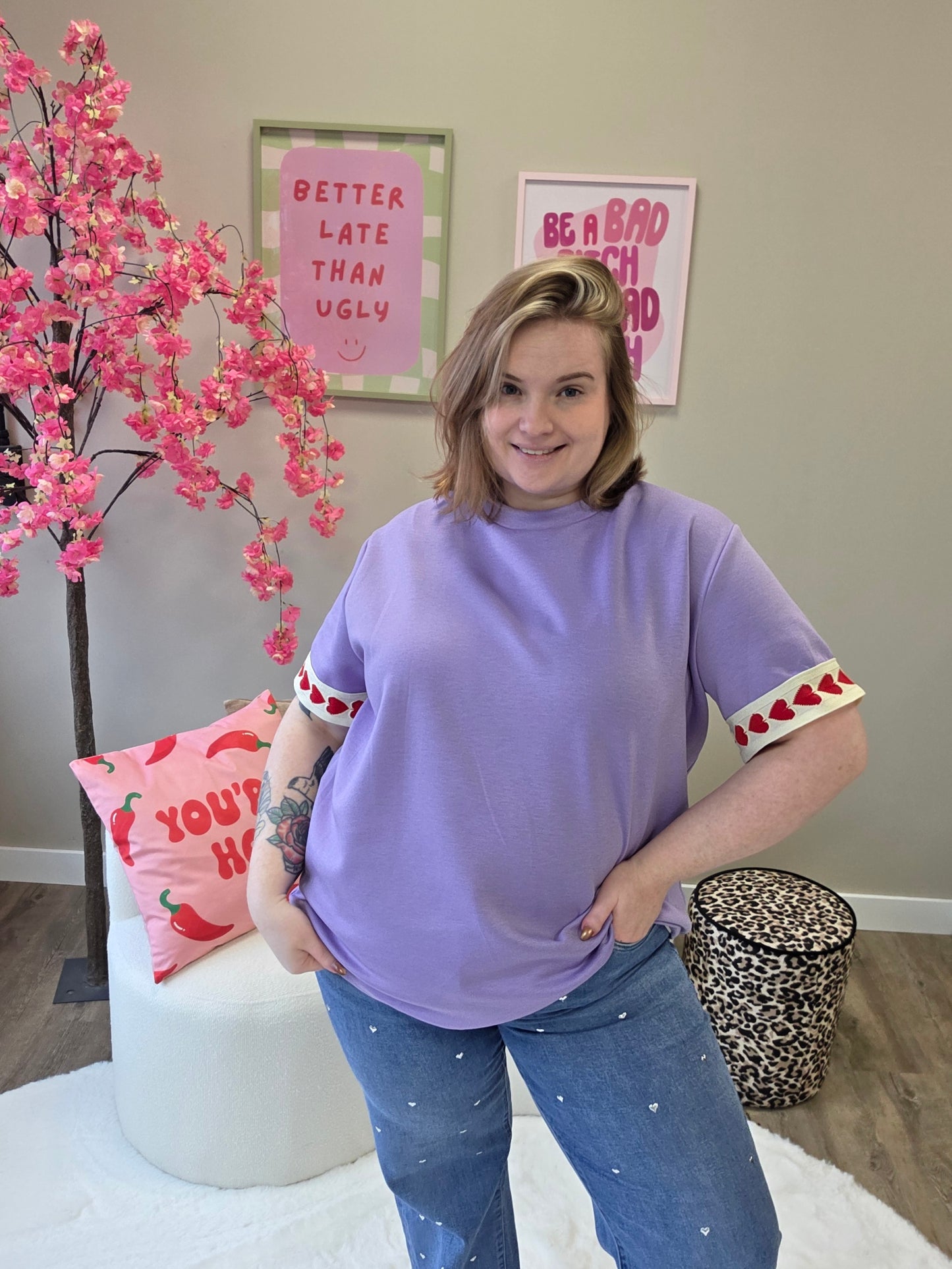 Hartjes T-Shirts (In 5 kleuren)