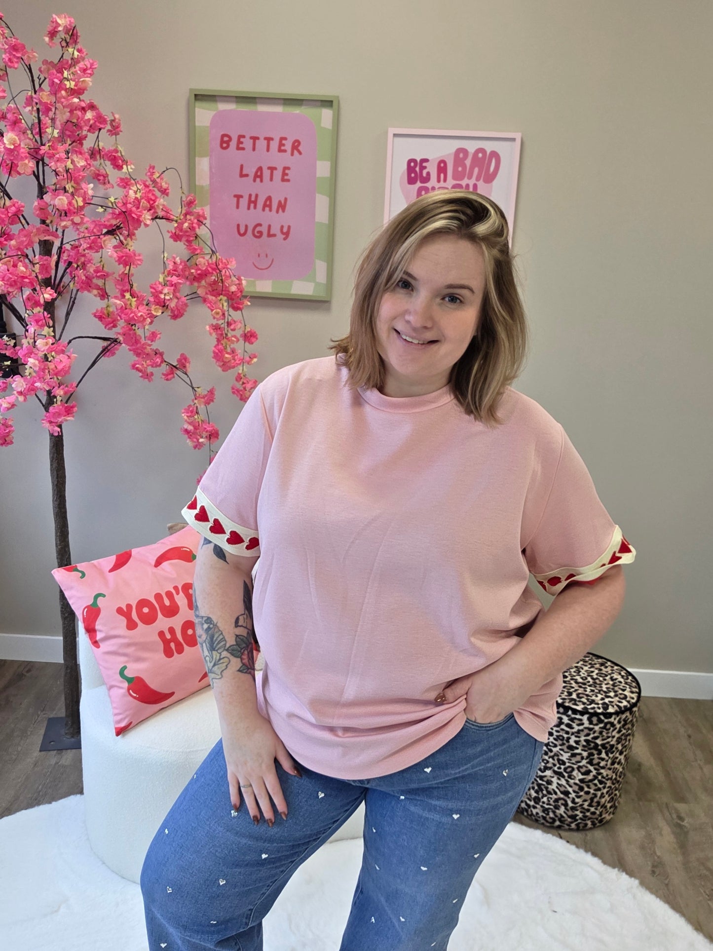 Hartjes T-Shirts (In 5 kleuren)