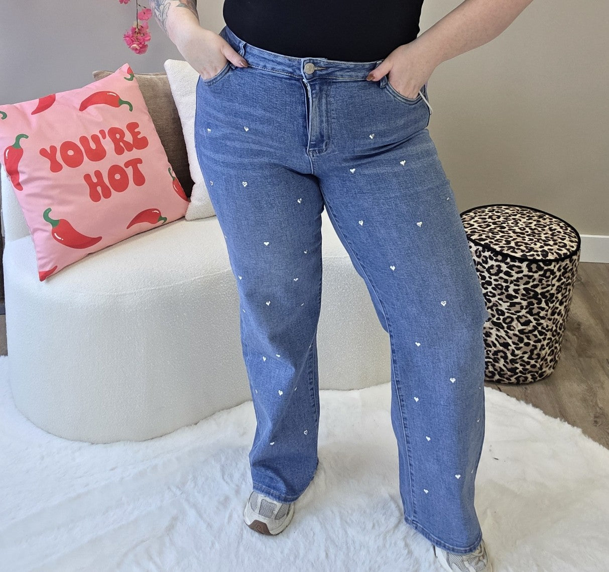 Goodies hartjes jeans |DJ2847