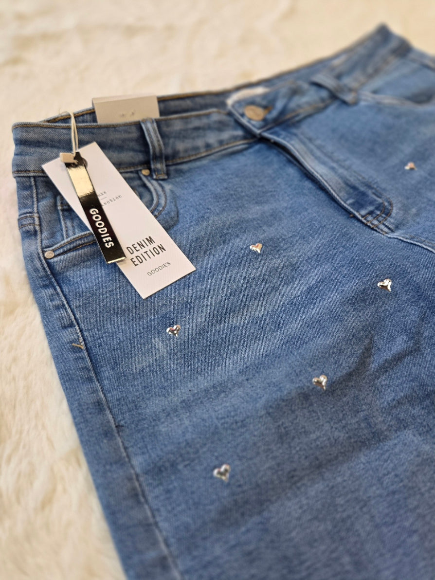 Goodies hartjes jeans |DJ2847