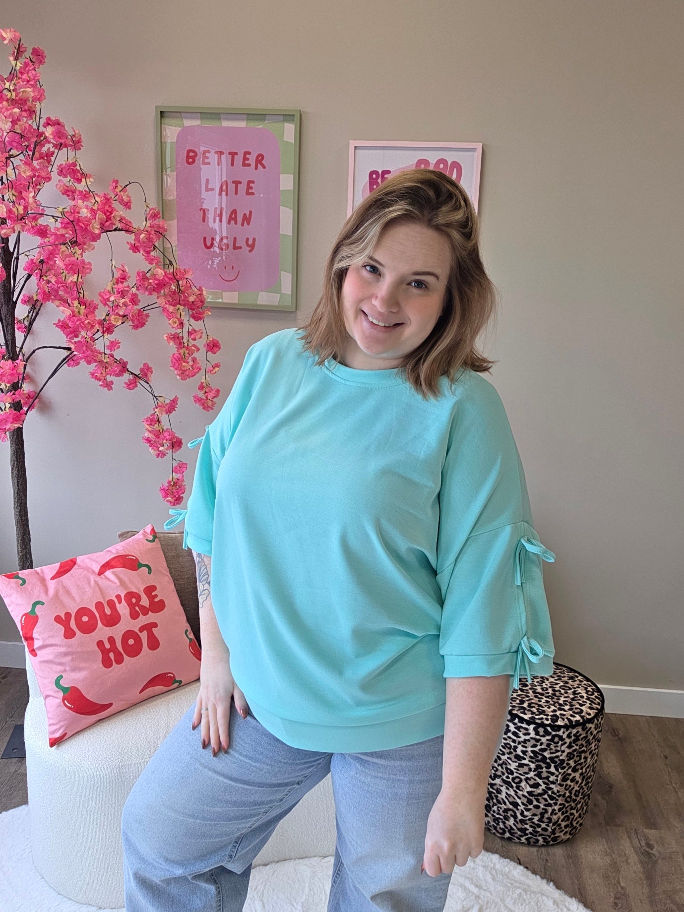 T-Shirts met strik (In 3 kleuren)