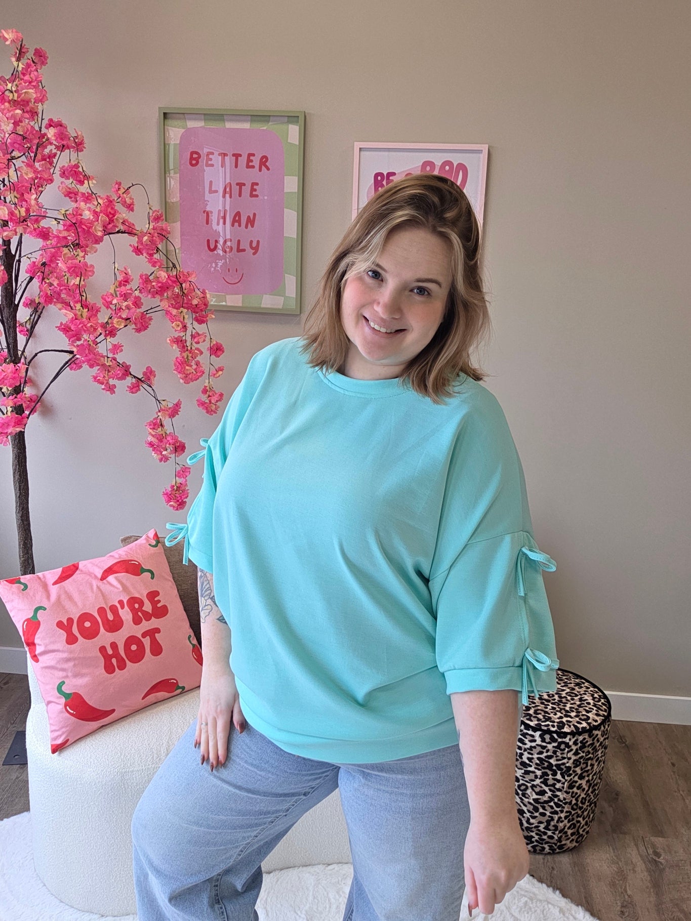 T-Shirts met strik (In 3 kleuren)