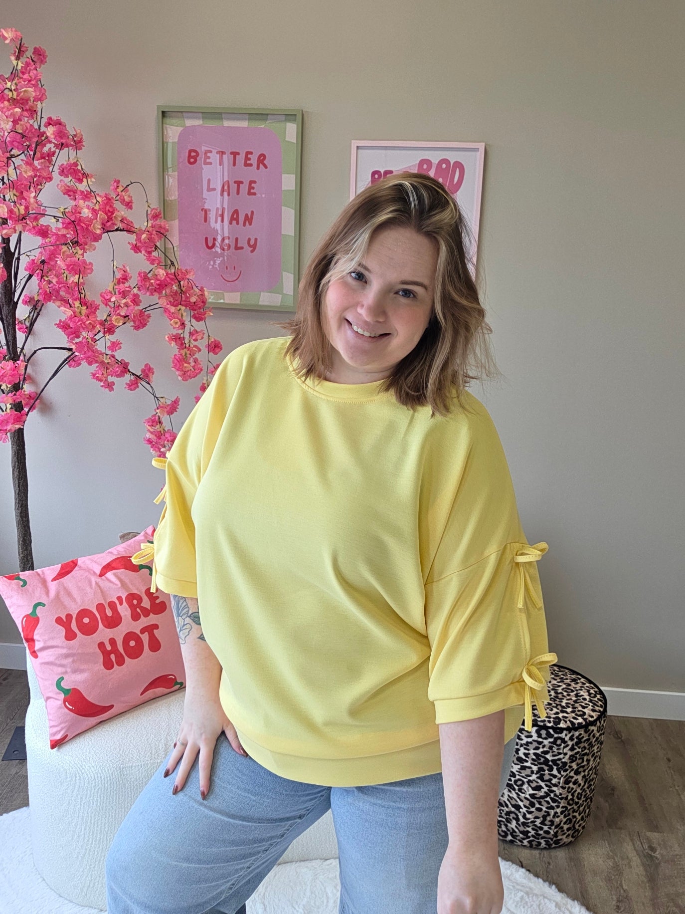 T-Shirts met strik (In 3 kleuren)